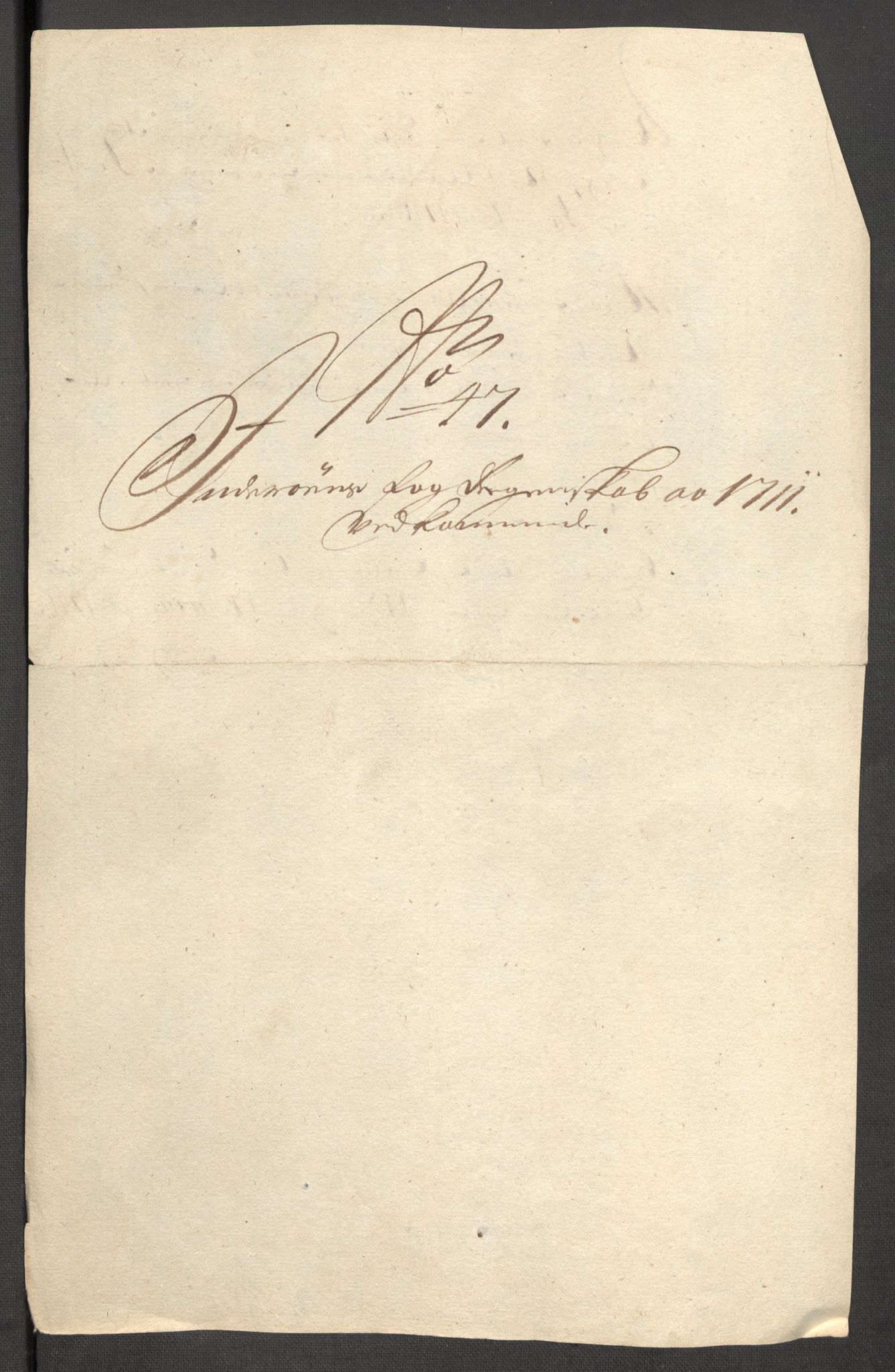 Rentekammeret inntil 1814, Reviderte regnskaper, Fogderegnskap, AV/RA-EA-4092/R63/L4319: Fogderegnskap Inderøy, 1711, p. 179