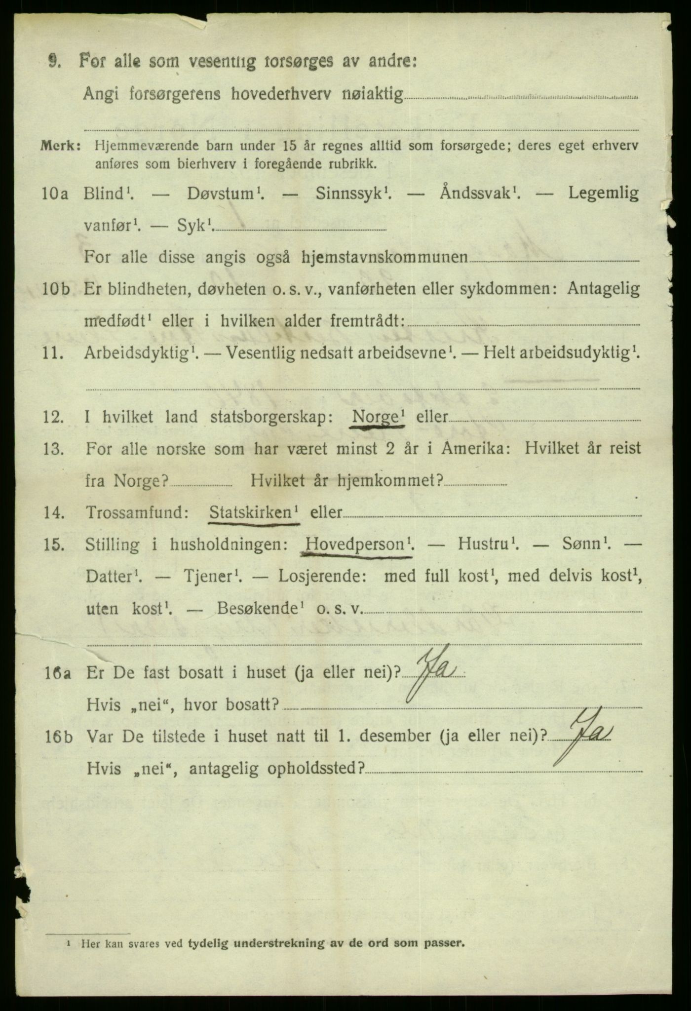 SAB, 1920 census for Masfjorden, 1920, p. 1672