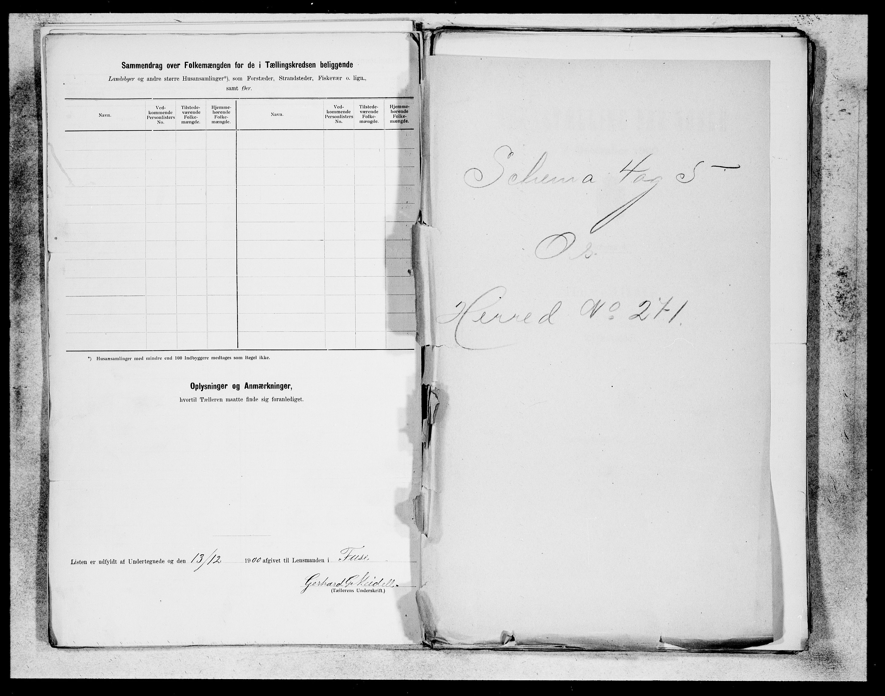 SAB, 1900 census for Fusa, 1900, p. 33