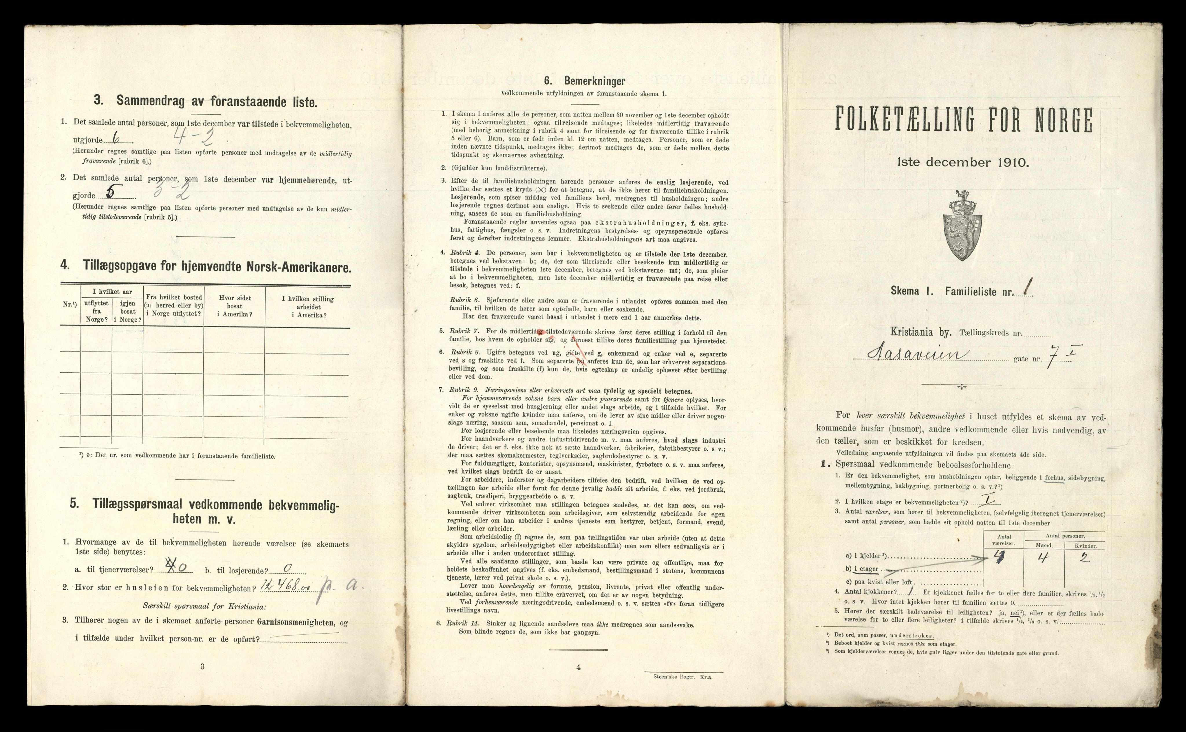 RA, 1910 census for Kristiania, 1910, p. 1161