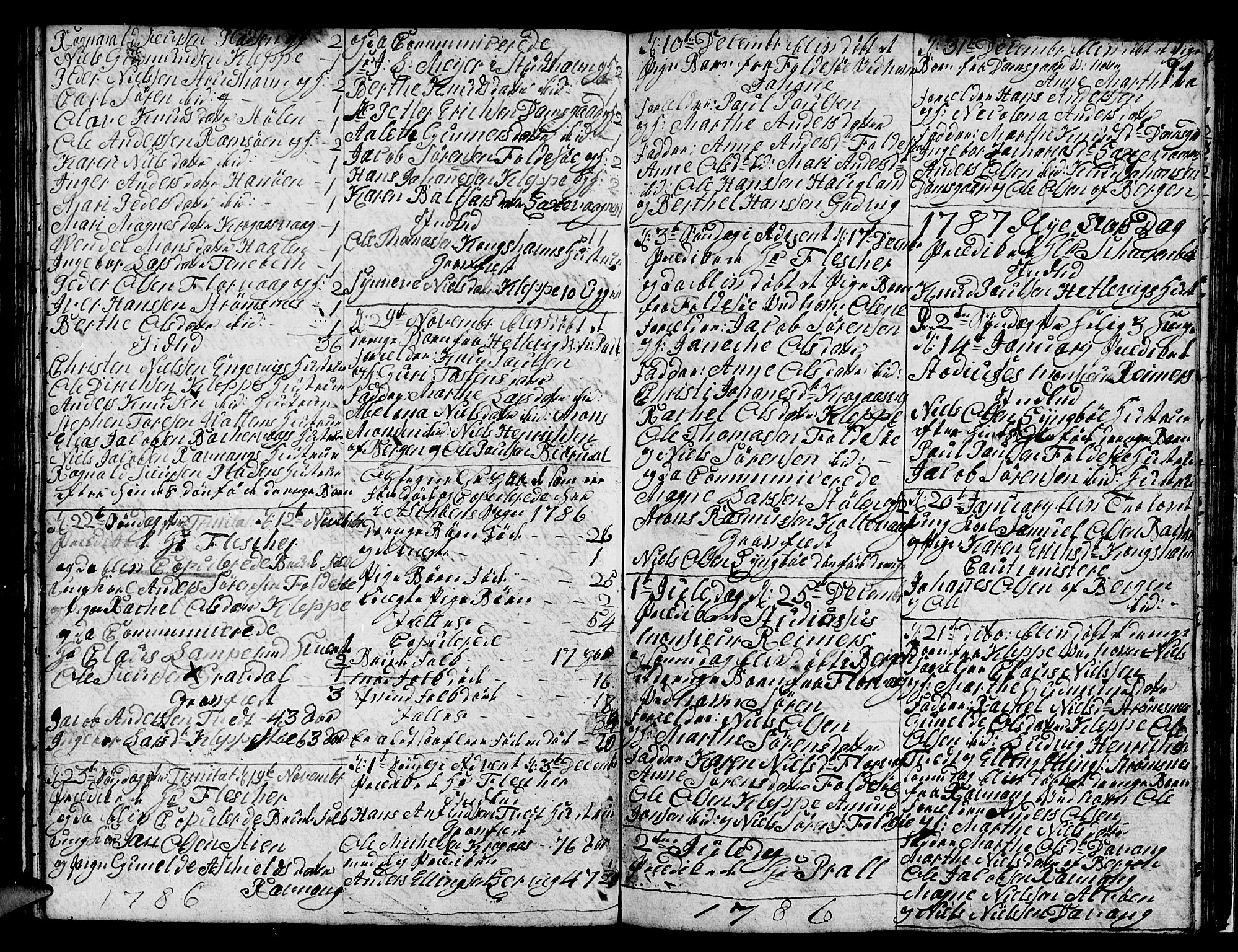 Askøy Sokneprestembete, SAB/A-74101/H/Ha/Hab/Haba/L0001: Parish register (copy) no. A 1, 1775-1792, p. 91