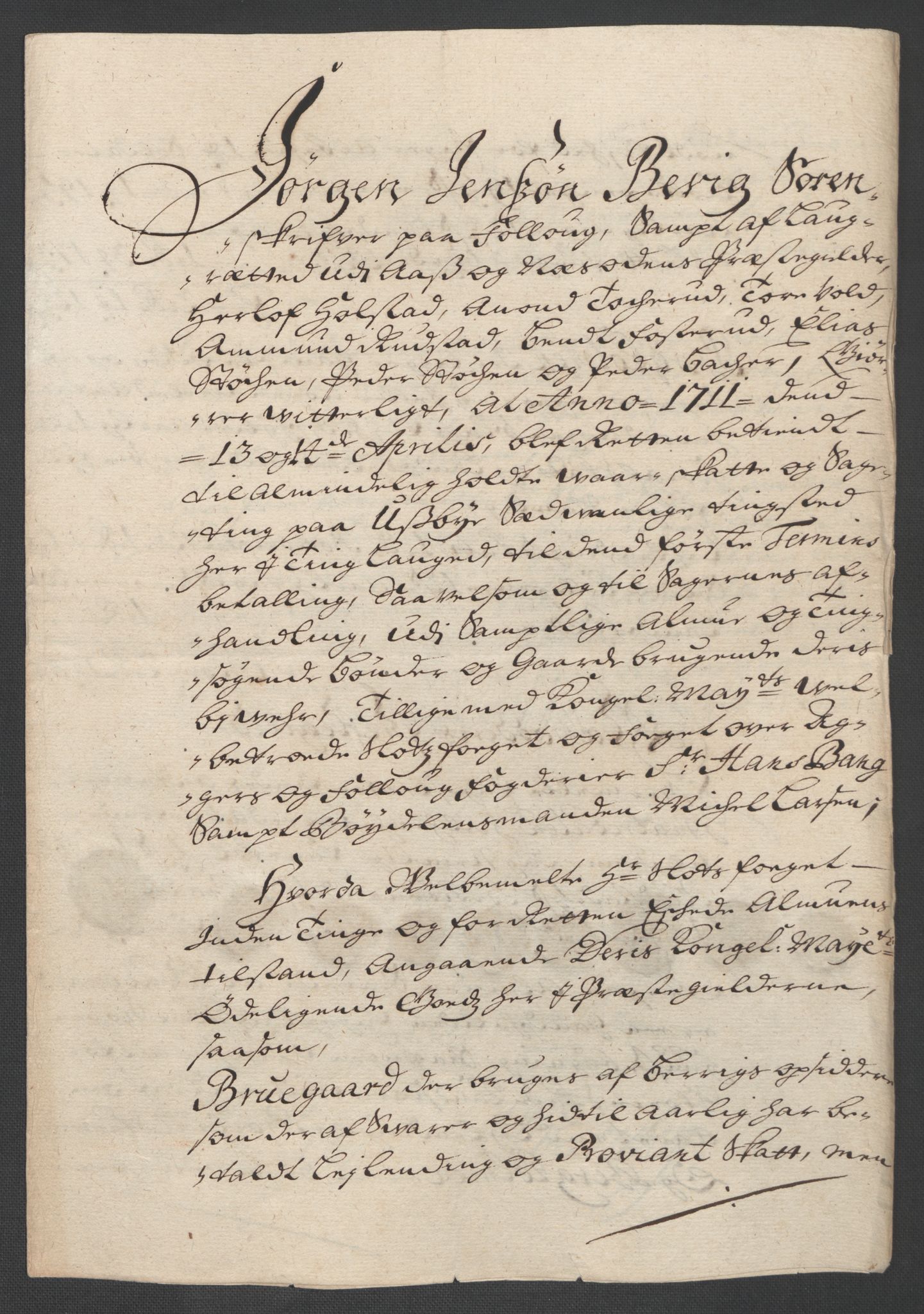 Rentekammeret inntil 1814, Reviderte regnskaper, Fogderegnskap, AV/RA-EA-4092/R10/L0448: Fogderegnskap Aker og Follo, 1710-1711, p. 104