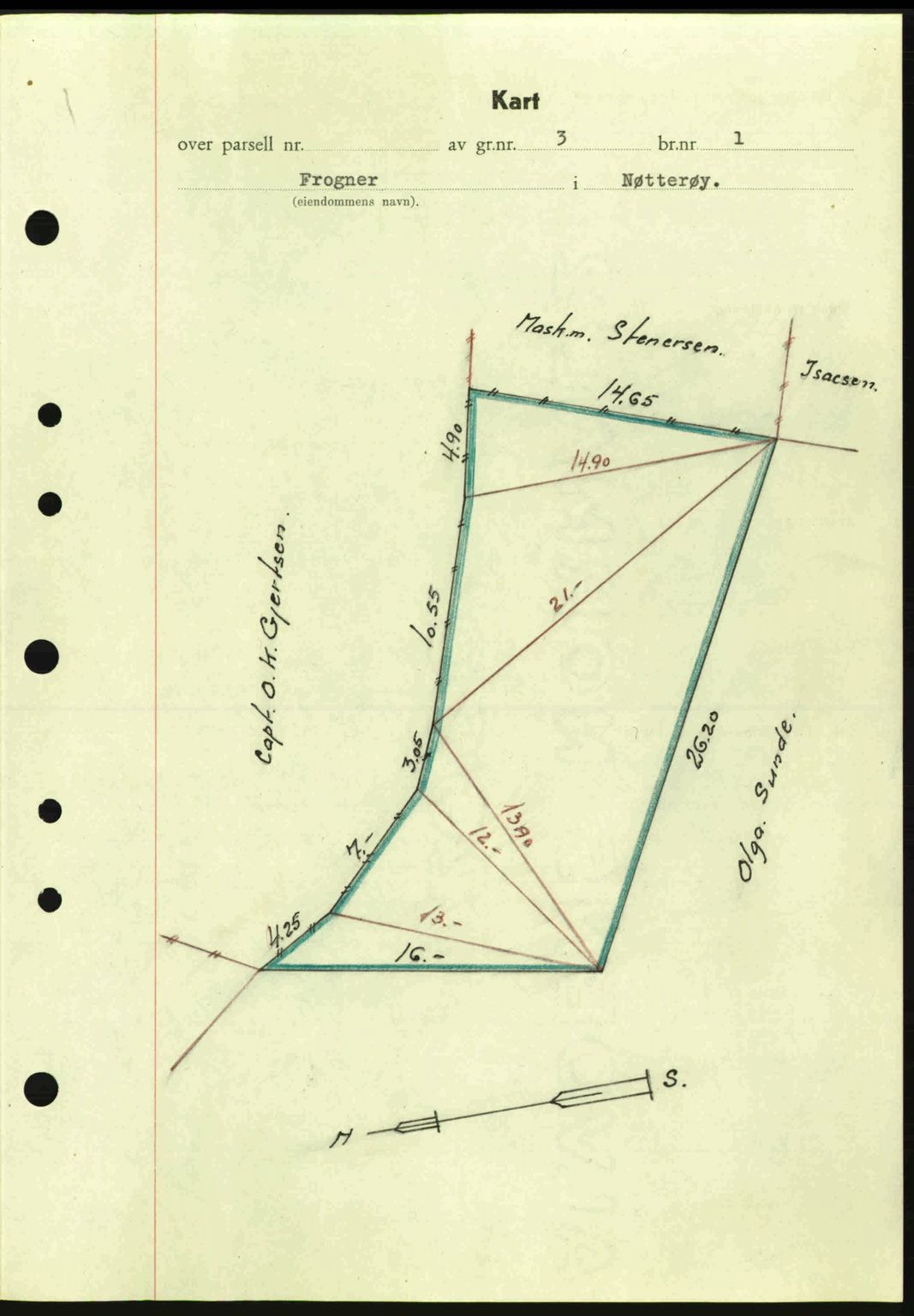 Tønsberg sorenskriveri, AV/SAKO-A-130/G/Ga/Gaa/L0017a: Mortgage book no. A17a, 1945-1945, Diary no: : 1715/1945