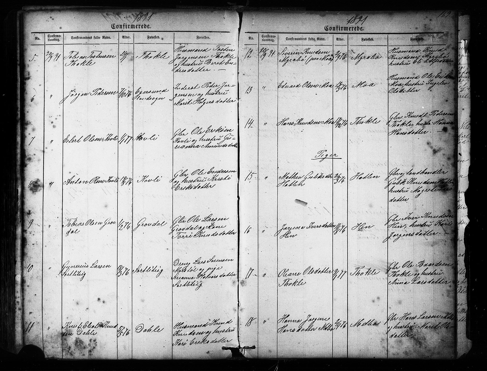Ministerialprotokoller, klokkerbøker og fødselsregistre - Møre og Romsdal, SAT/A-1454/545/L0588: Parish register (copy) no. 545C02, 1867-1902, p. 169