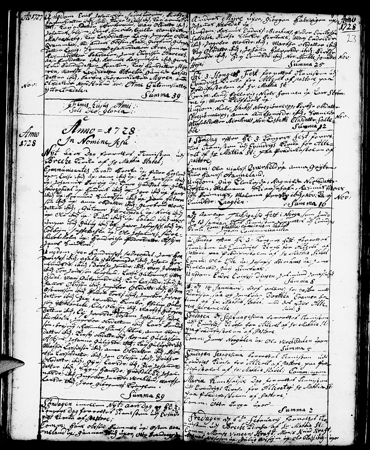 Gulen sokneprestembete, SAB/A-80201/H/Haa/Haaa/L0001: Parish register (official) no. A 1, 1680-1735, p. 23
