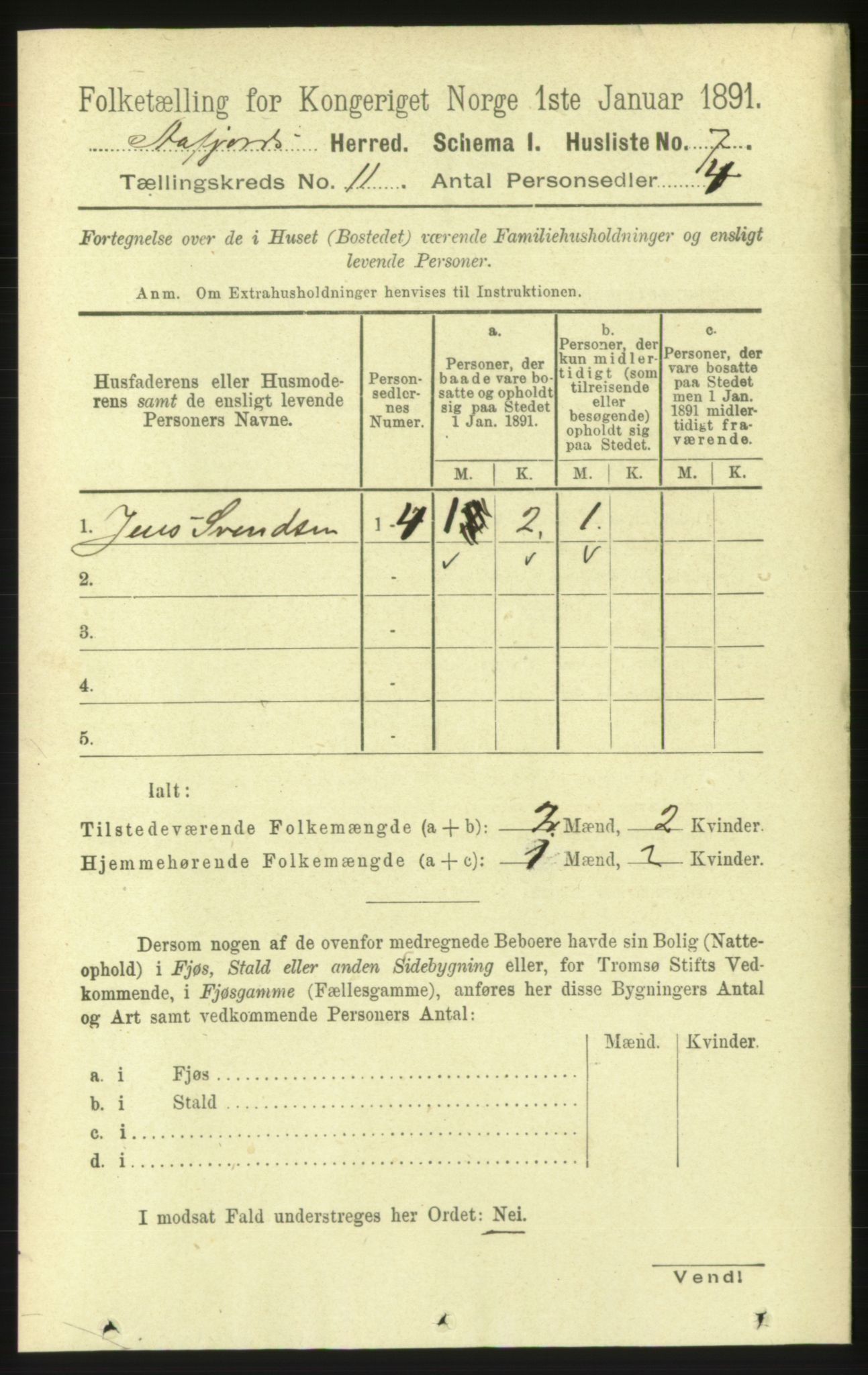 RA, 1891 census for 1630 Åfjord, 1891, p. 3254