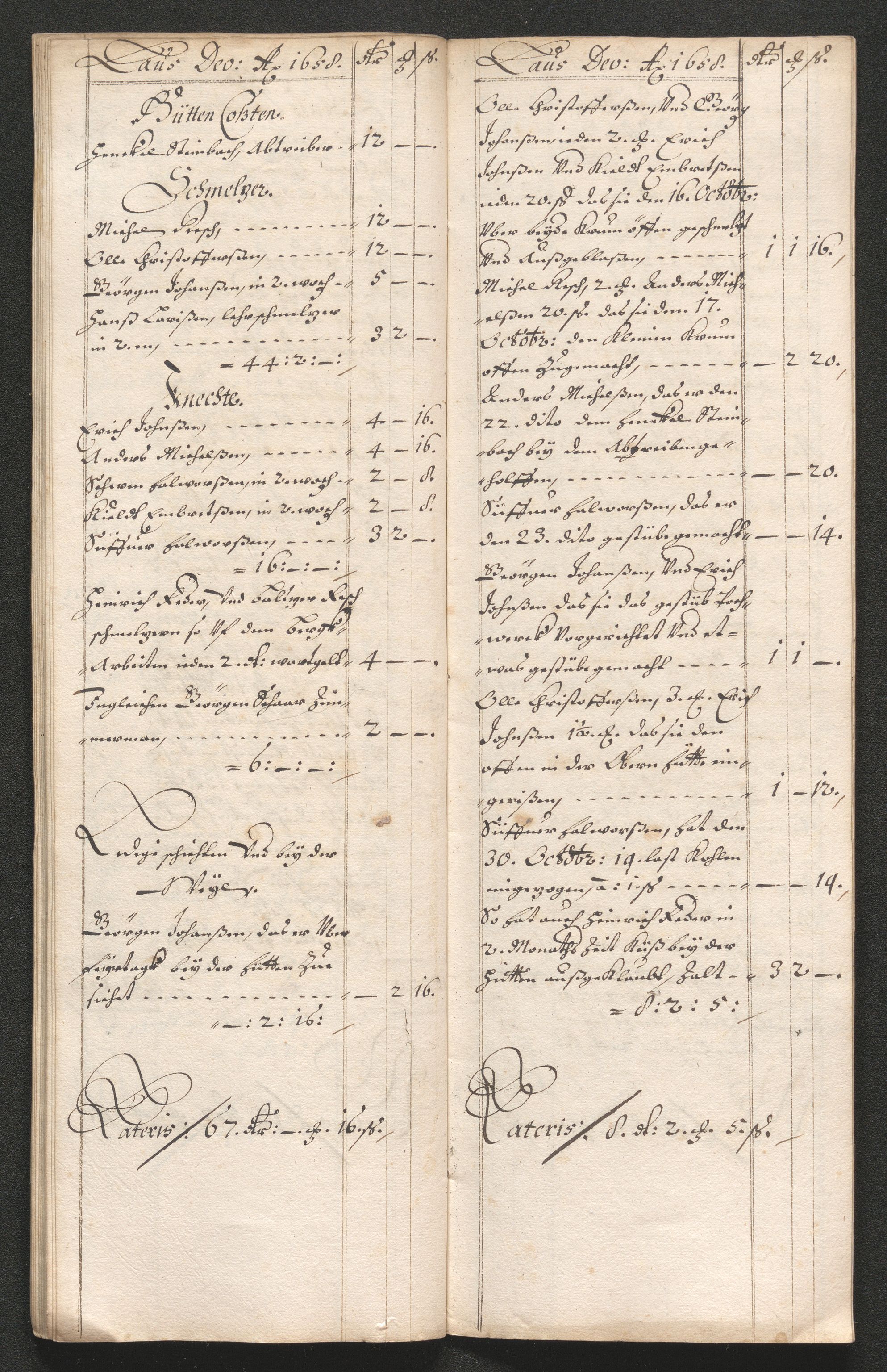 Kongsberg Sølvverk 1623-1816, AV/SAKO-EA-3135/001/D/Dc/Dcd/L0033: Utgiftsregnskap for gruver m.m. , 1658, p. 595