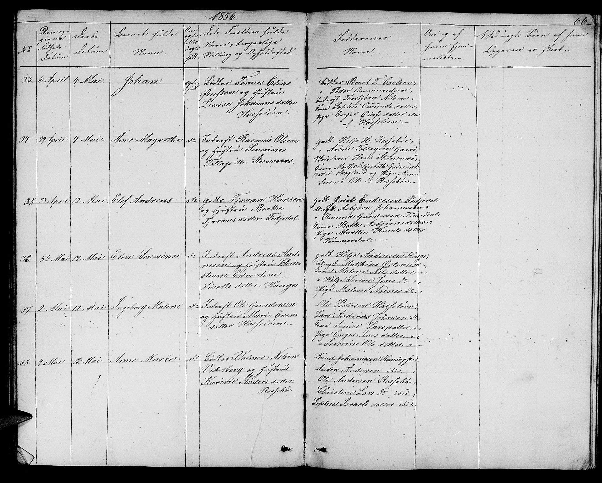 Torvastad sokneprestkontor, SAST/A -101857/H/Ha/Hab/L0004: Parish register (copy) no. B 4, 1850-1864, p. 66