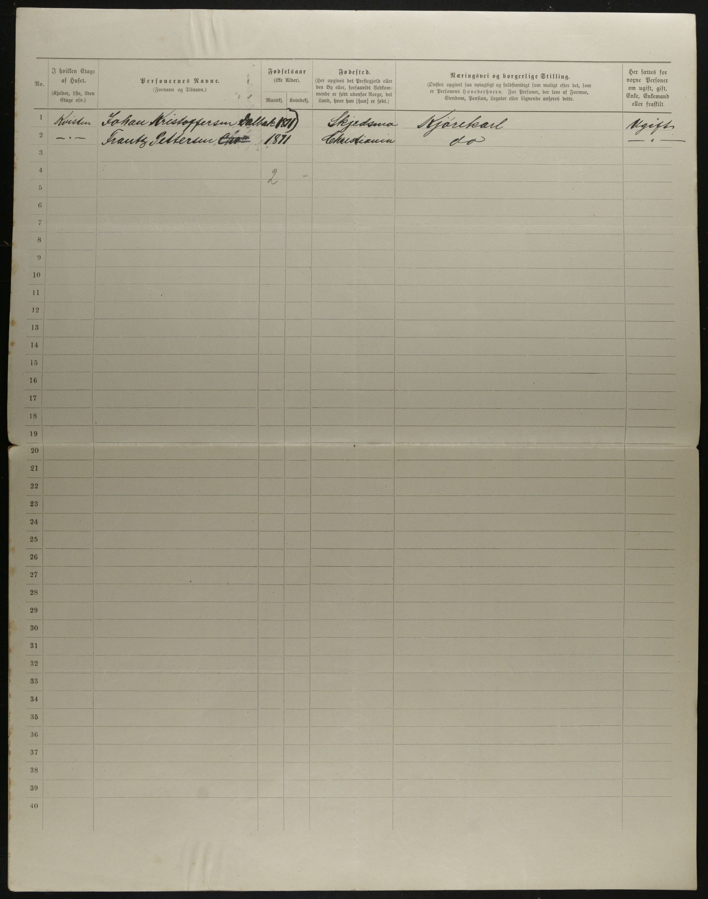 OBA, Municipal Census 1901 for Kristiania, 1901, p. 15566