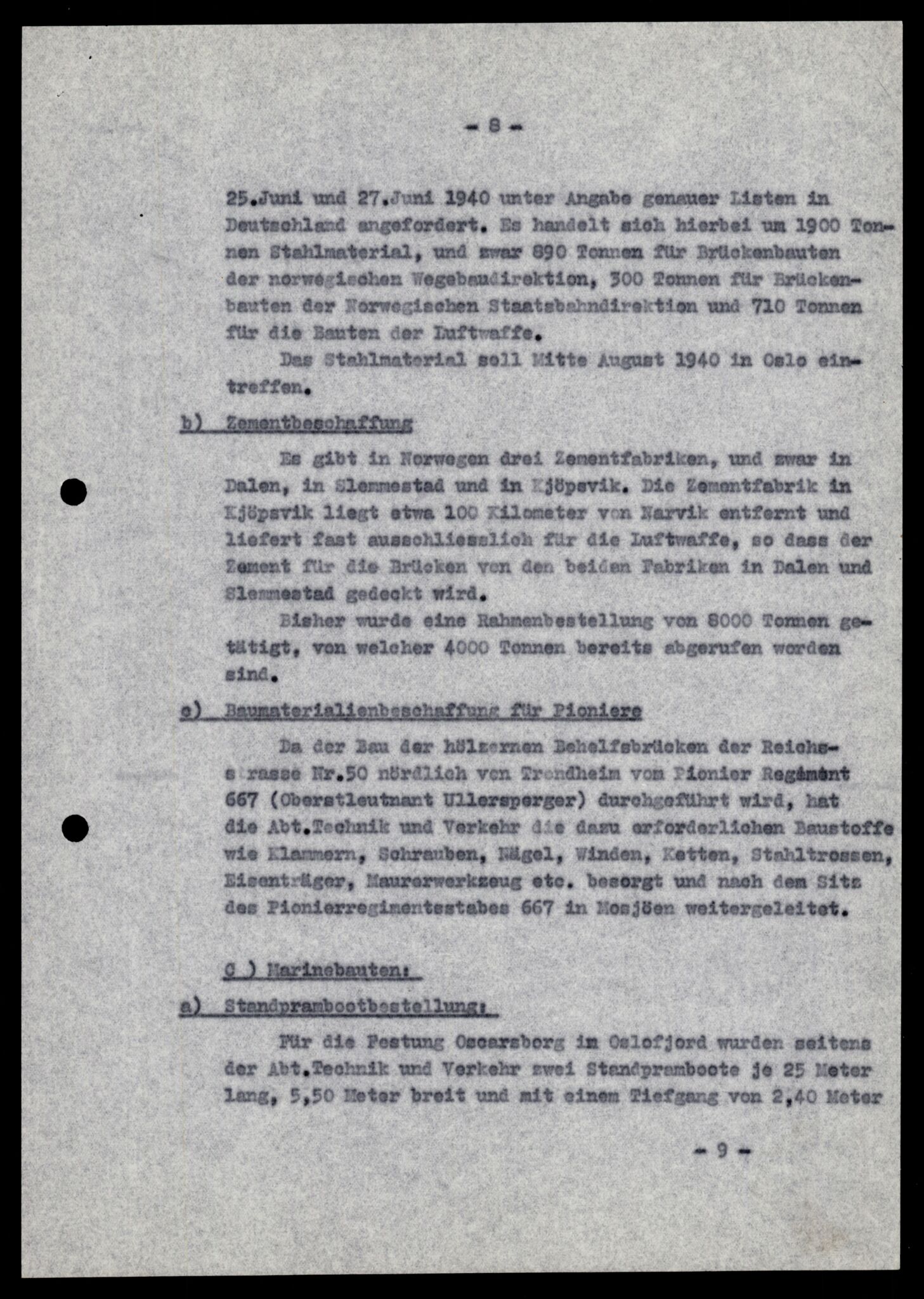 Forsvarets Overkommando. 2 kontor. Arkiv 11.4. Spredte tyske arkivsaker, AV/RA-RAFA-7031/D/Dar/Darb/L0001: Reichskommissariat - Hauptabteilung Technik und Verkehr, 1940-1944, p. 1310