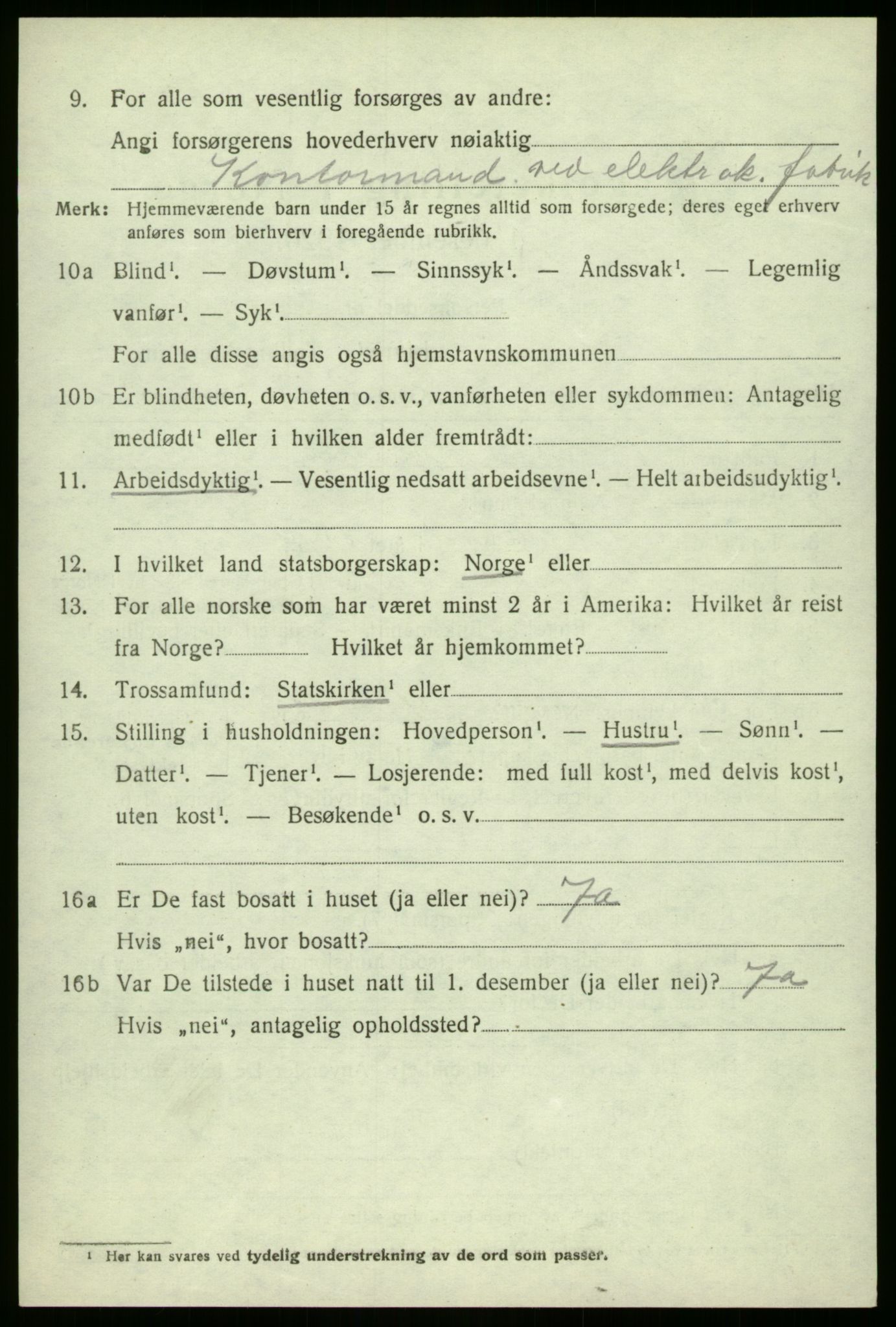 SAB, 1920 census for Askvoll, 1920, p. 2153