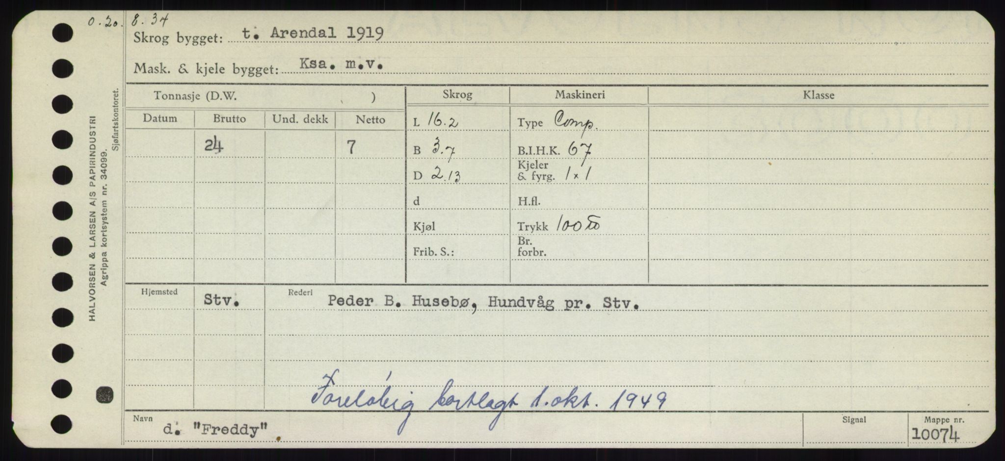 Sjøfartsdirektoratet med forløpere, Skipsmålingen, RA/S-1627/H/Hd/L0011: Fartøy, Fla-Får, p. 337