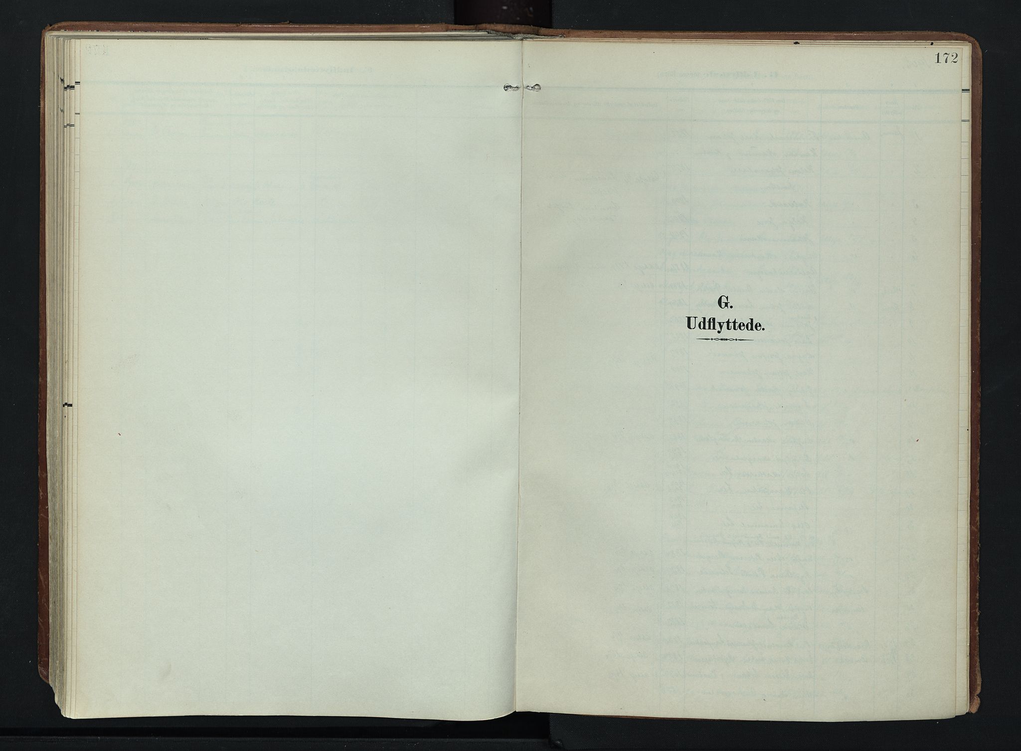 Søndre Land prestekontor, SAH/PREST-122/K/L0007: Parish register (official) no. 7, 1905-1914, p. 172
