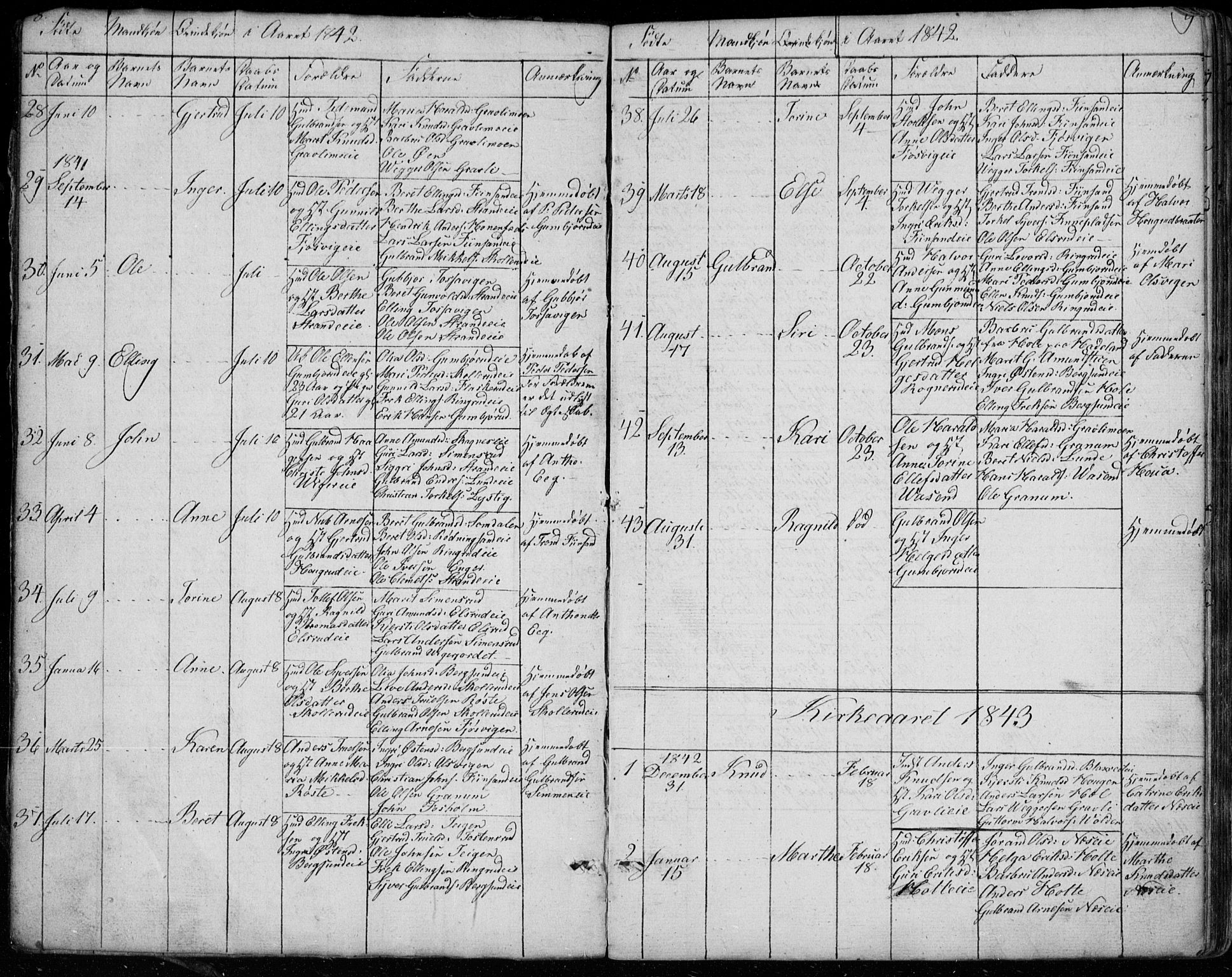 Ådal kirkebøker, AV/SAKO-A-248/G/Ga/L0002: Parish register (copy) no. I 2, 1840-1861, p. 8-9