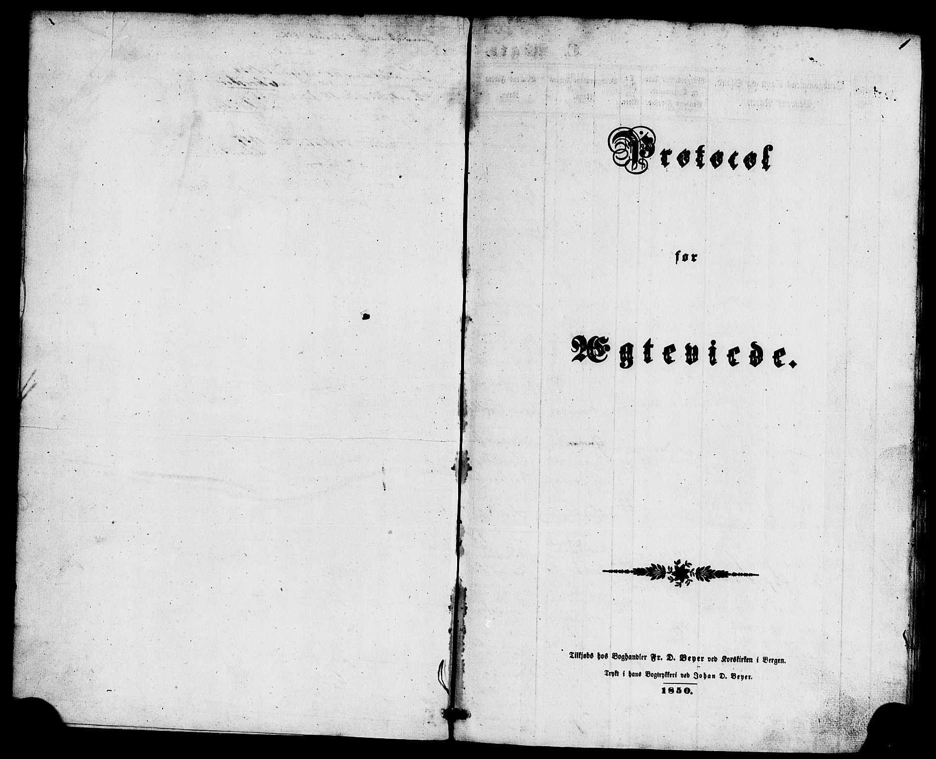 Kinn sokneprestembete, SAB/A-80801/H/Haa/Haaa/L0010: Parish register (official) no. A 10, 1852-1869, p. 1