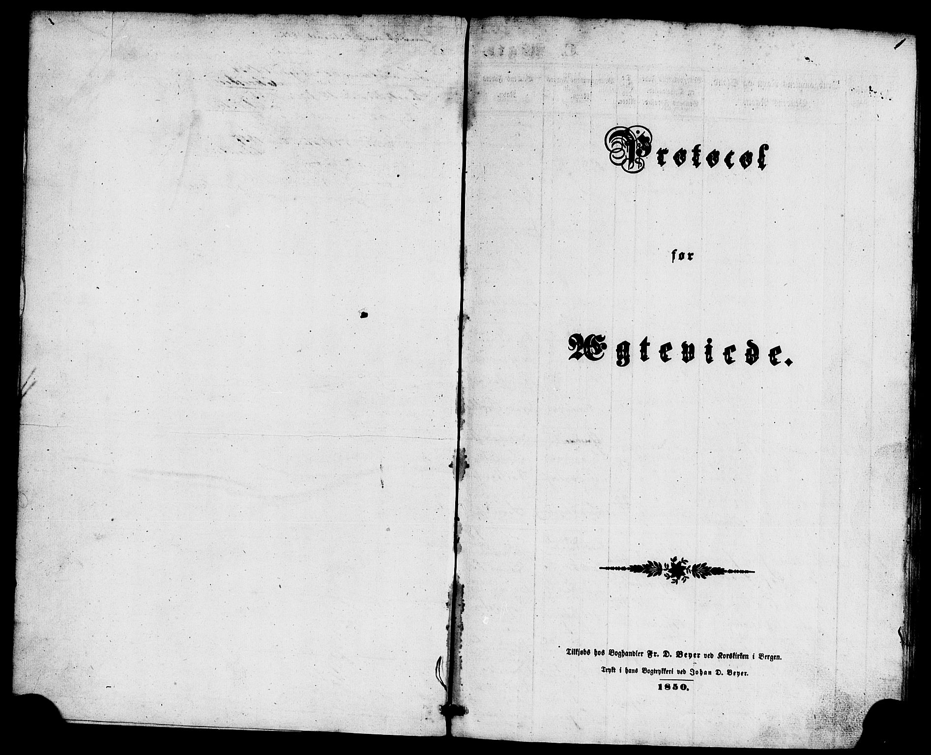 Kinn sokneprestembete, AV/SAB-A-80801/H/Haa/Haaa/L0010: Parish register (official) no. A 10, 1852-1869, p. 1