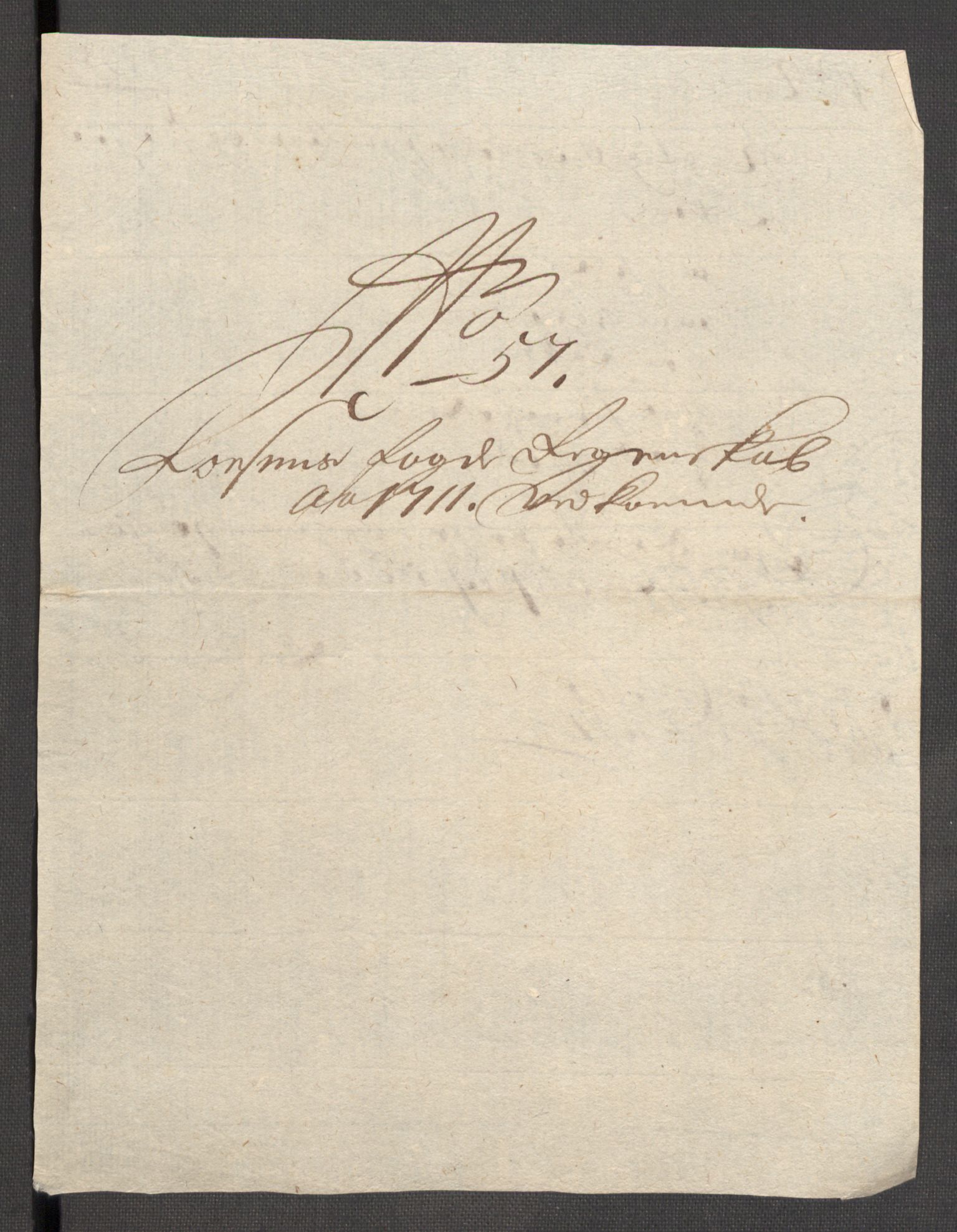 Rentekammeret inntil 1814, Reviderte regnskaper, Fogderegnskap, AV/RA-EA-4092/R57/L3860: Fogderegnskap Fosen, 1711, p. 119