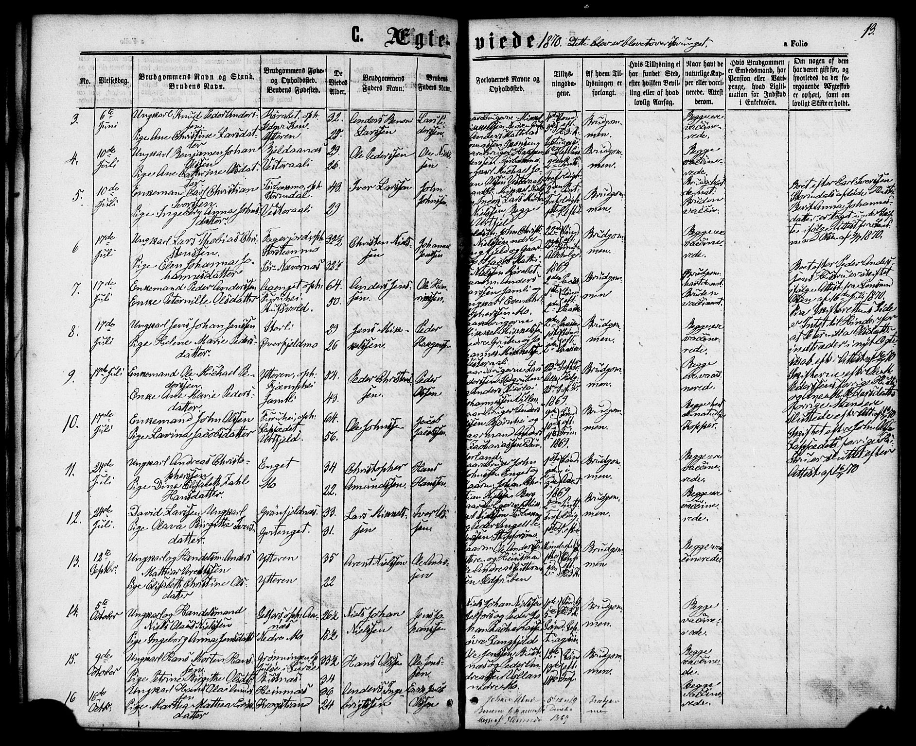 Ministerialprotokoller, klokkerbøker og fødselsregistre - Nordland, AV/SAT-A-1459/827/L0395: Parish register (official) no. 827A07, 1864-1886, p. 13