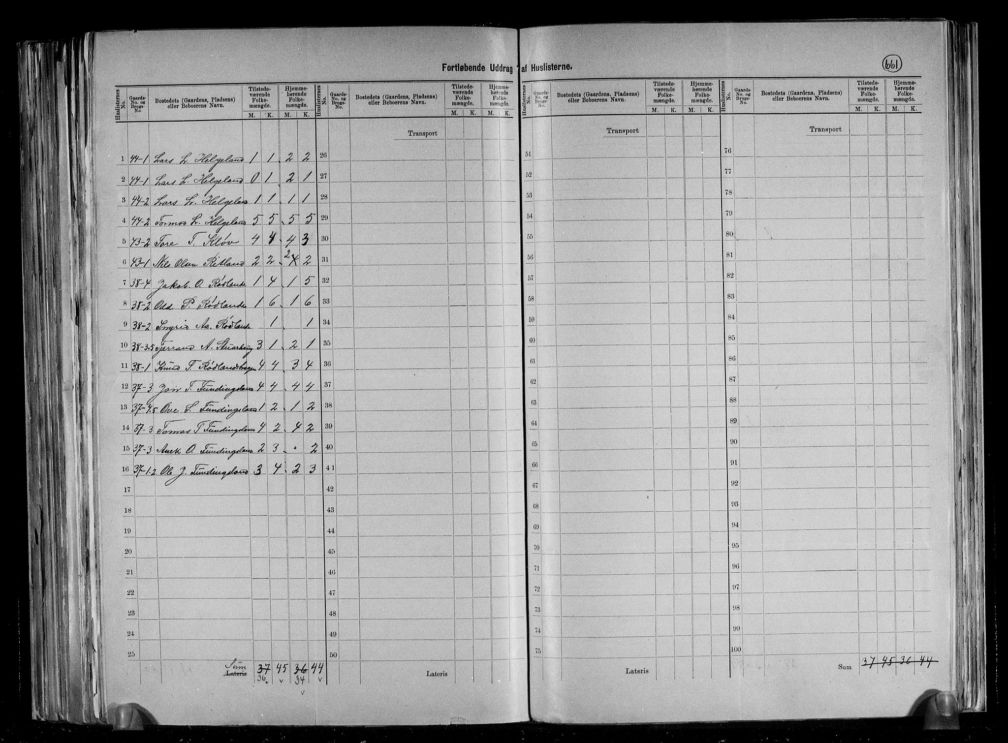 RA, 1891 census for 1133 Hjelmeland, 1891, p. 12