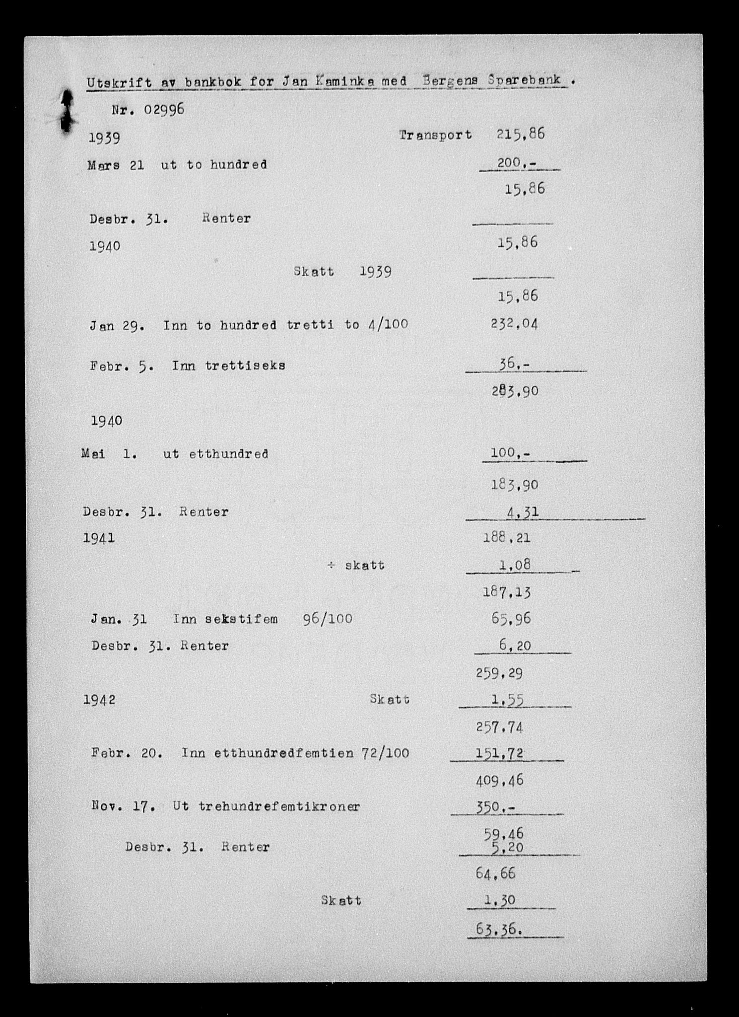 Justisdepartementet, Tilbakeføringskontoret for inndratte formuer, AV/RA-S-1564/H/Hc/Hcd/L1001: --, 1945-1947, p. 499