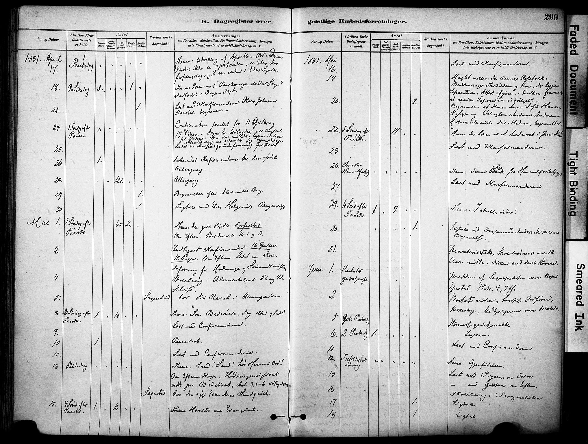 Sandefjord kirkebøker, AV/SAKO-A-315/F/Fa/L0002: Parish register (official) no. 2, 1880-1894, p. 299