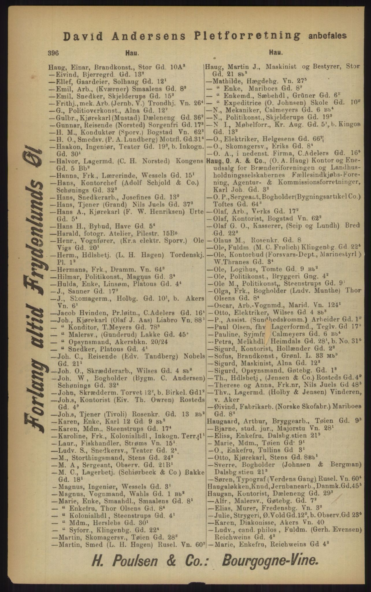 Kristiania/Oslo adressebok, PUBL/-, 1902, p. 396