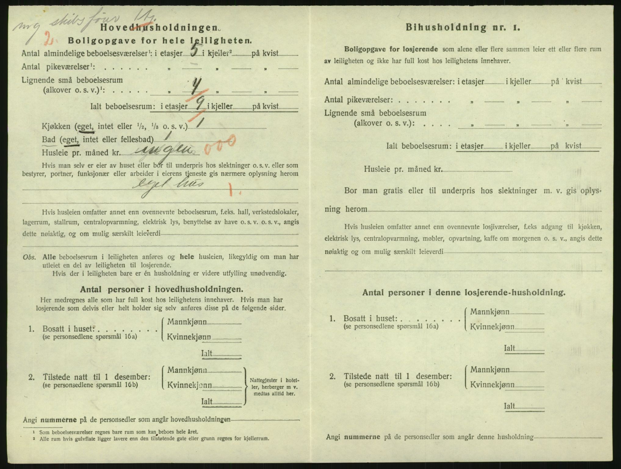 SAK, 1920 census for Grimstad, 1920, p. 1746