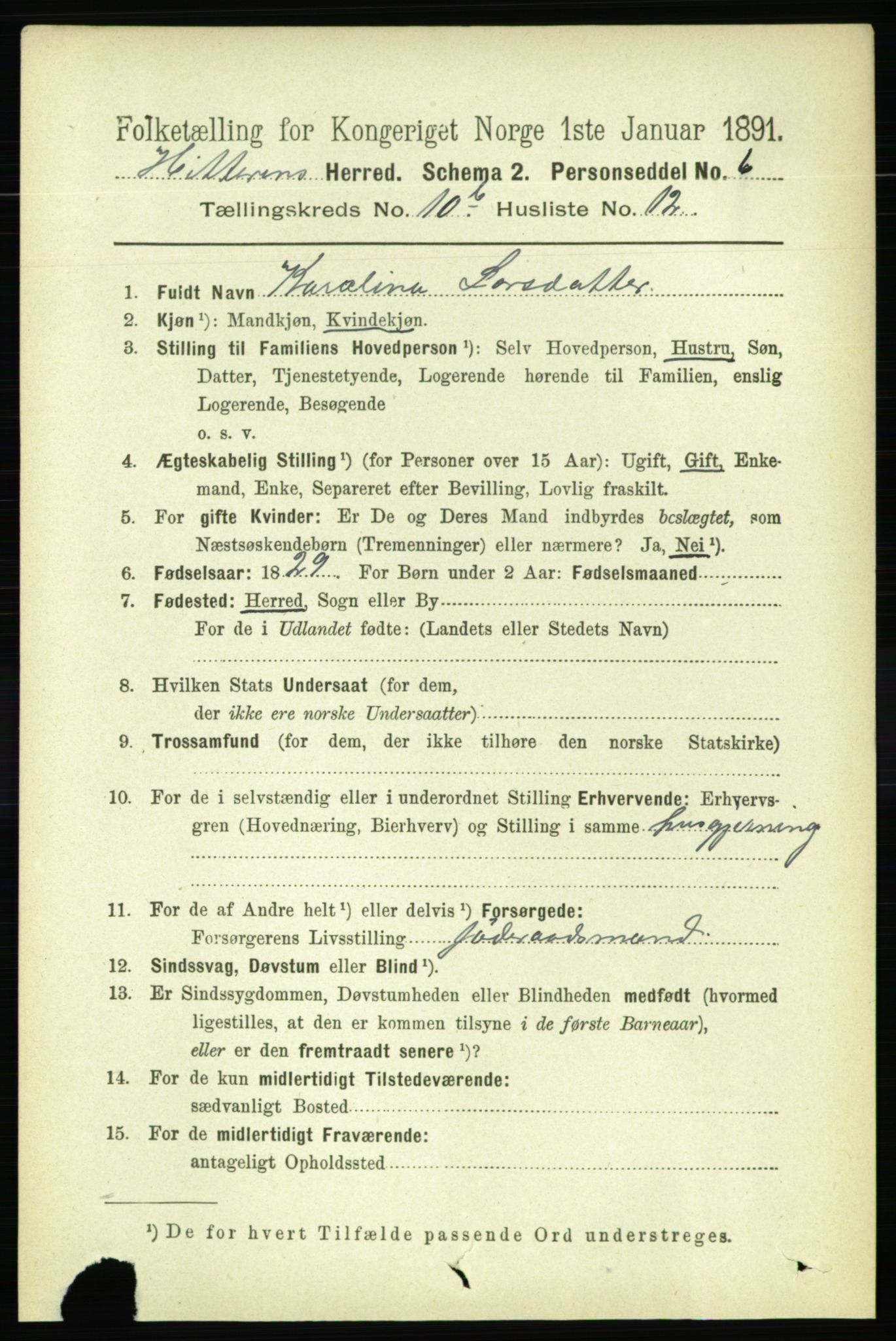 RA, 1891 census for 1617 Hitra, 1891, p. 2418