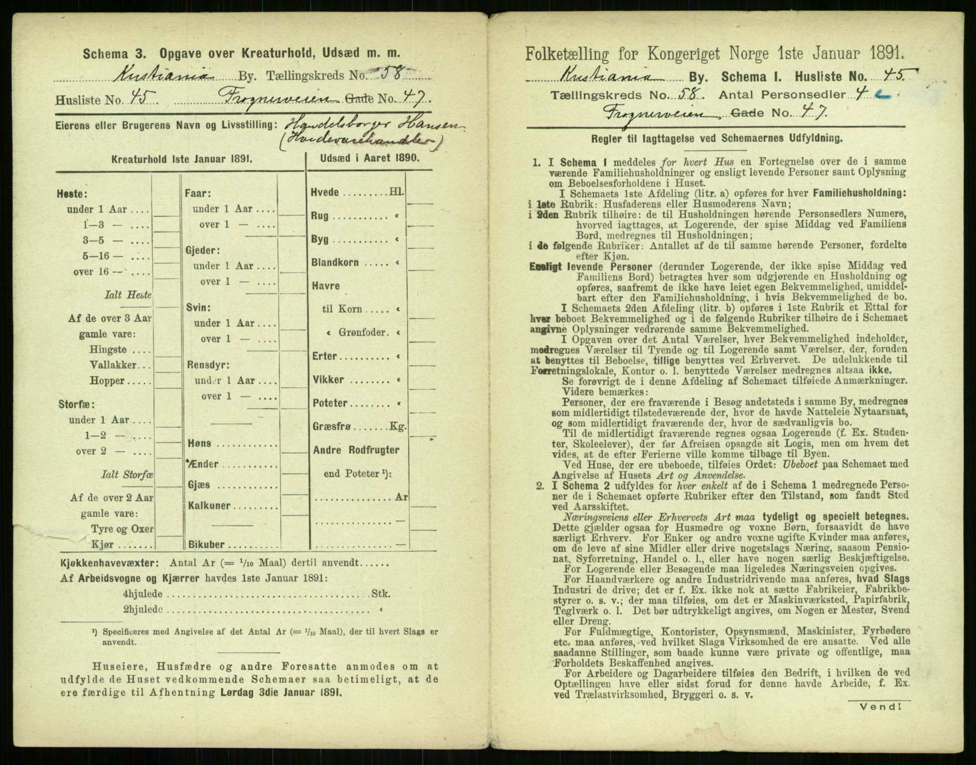RA, 1891 census for 0301 Kristiania, 1891, p. 30799