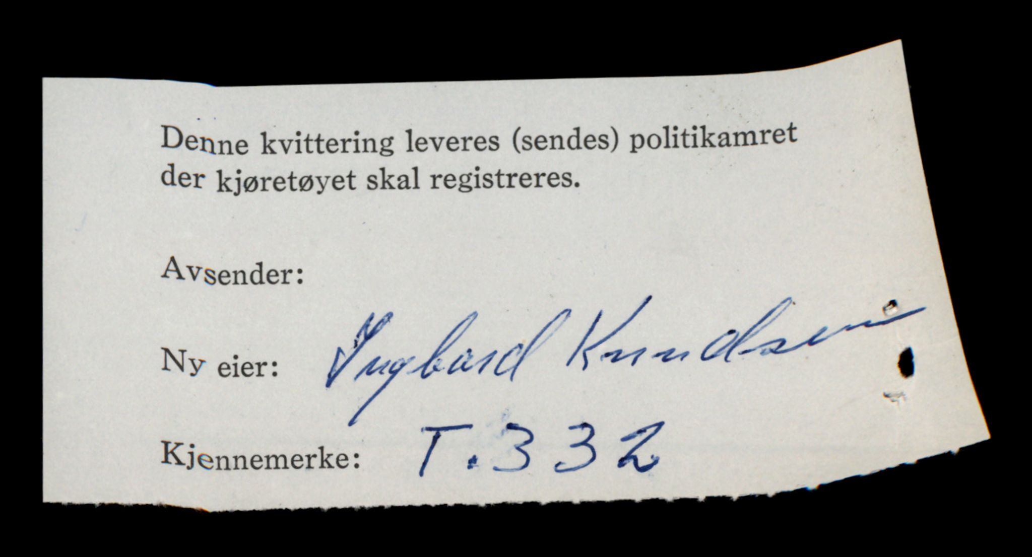 Møre og Romsdal vegkontor - Ålesund trafikkstasjon, SAT/A-4099/F/Fe/L0003: Registreringskort for kjøretøy T 232 - T 340, 1927-1998, p. 2589