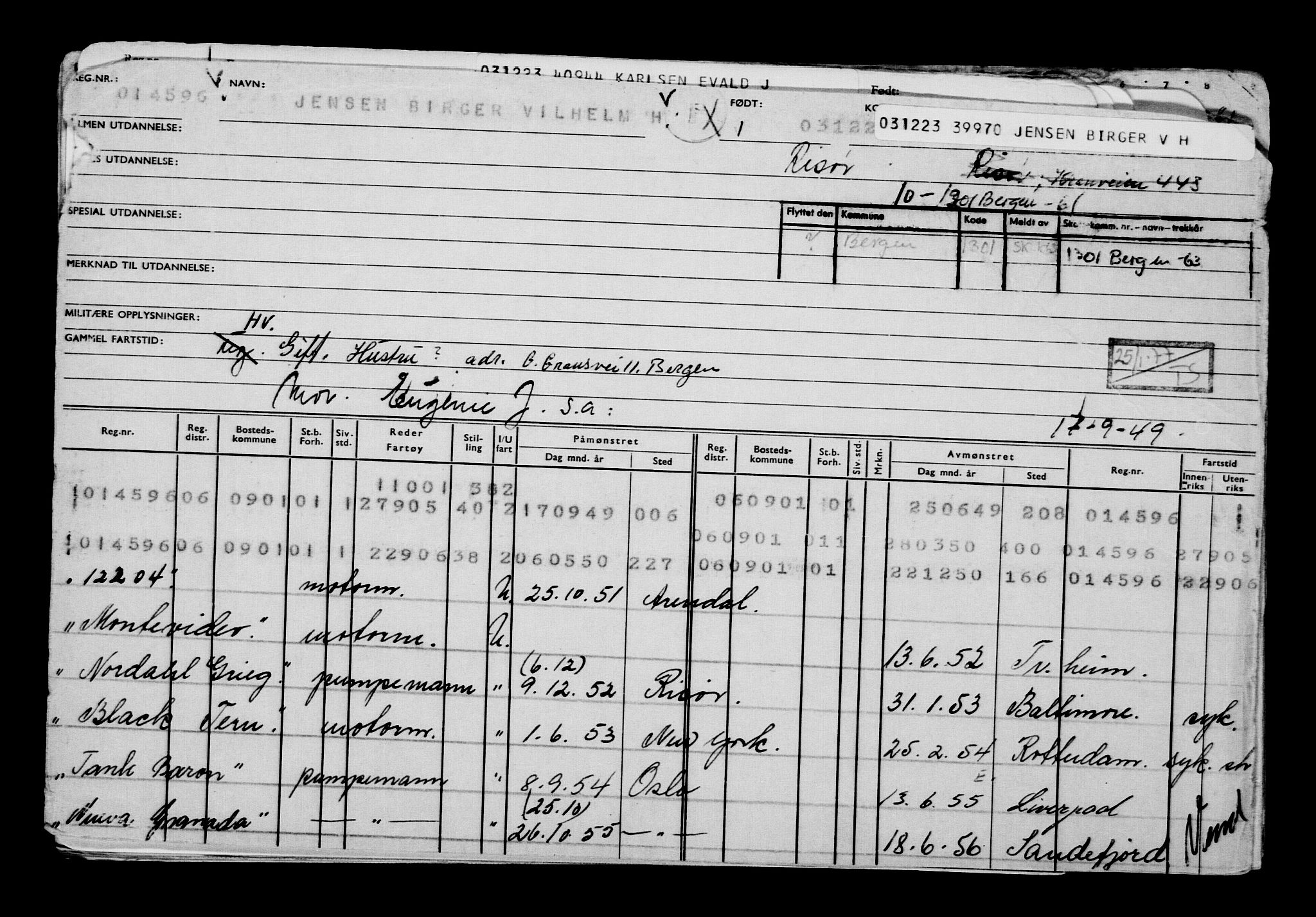 Direktoratet for sjømenn, AV/RA-S-3545/G/Gb/L0225: Hovedkort, 1923, p. 428