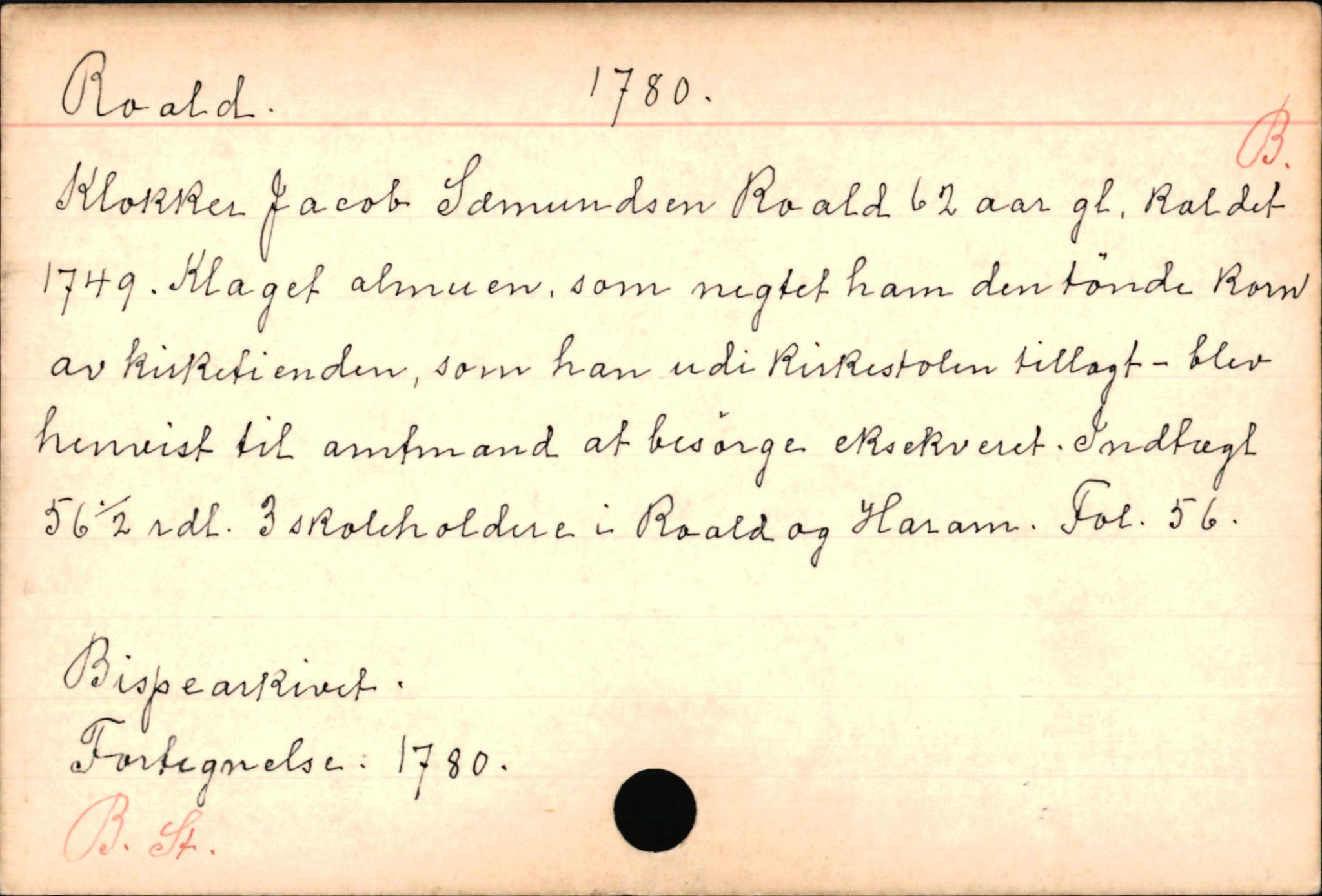 Haugen, Johannes - lærer, AV/SAB-SAB/PA-0036/01/L0001: Om klokkere og lærere, 1521-1904, p. 11342