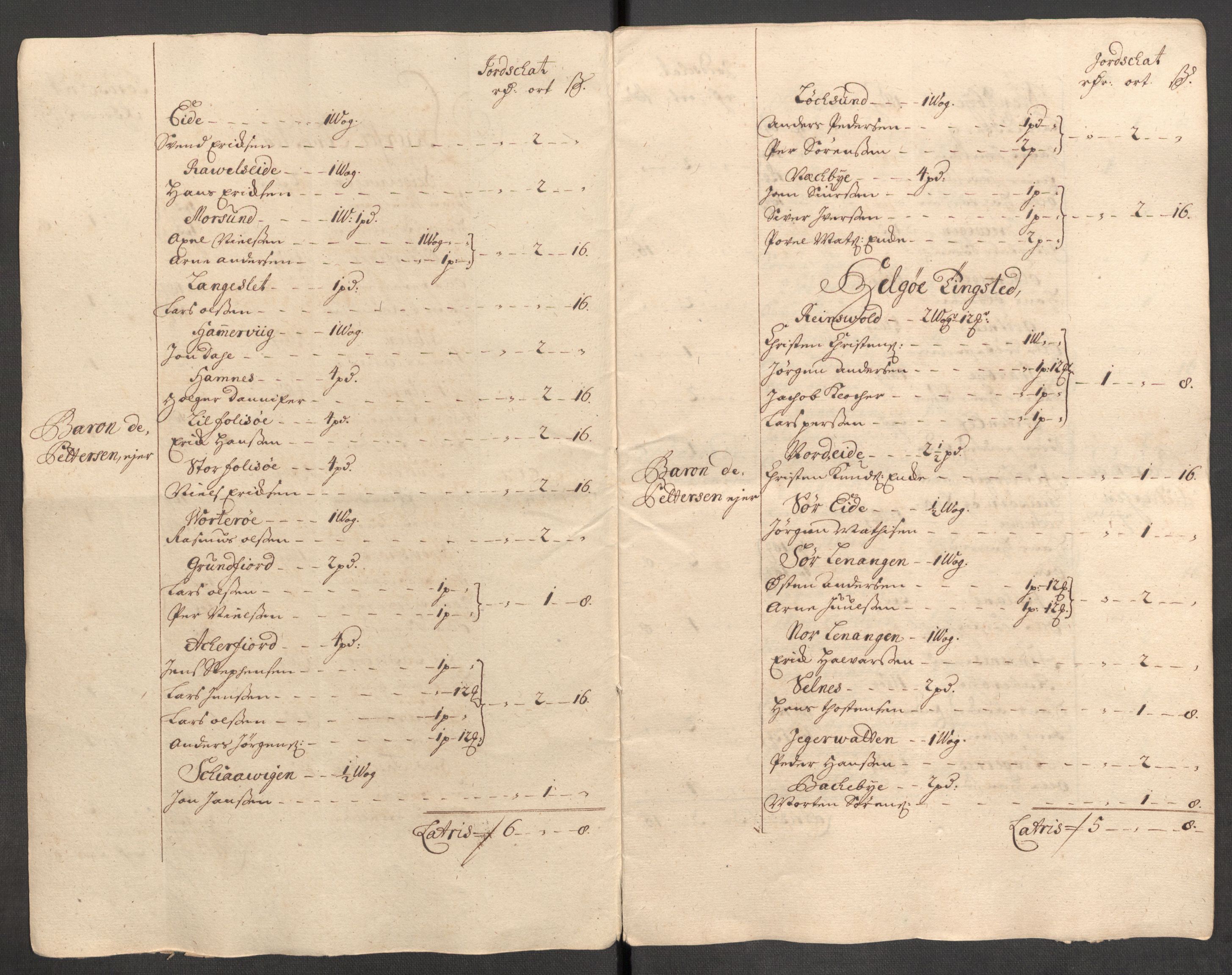 Rentekammeret inntil 1814, Reviderte regnskaper, Fogderegnskap, AV/RA-EA-4092/R68/L4757: Fogderegnskap Senja og Troms, 1708-1710, p. 255