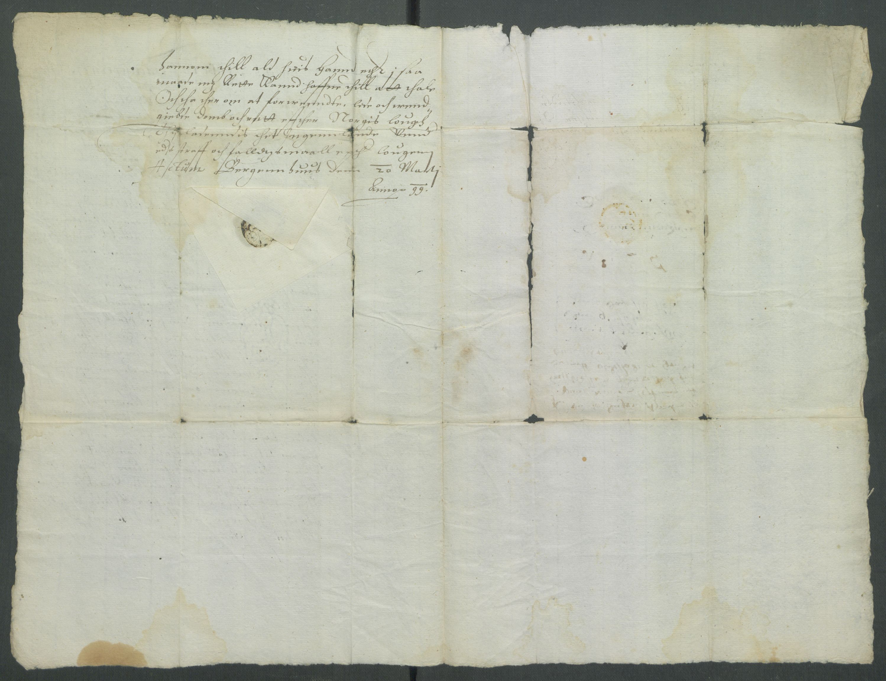 Riksarkivets diplomsamling, AV/RA-EA-5965/F02/L0107: Dokumenter, 1599, p. 49