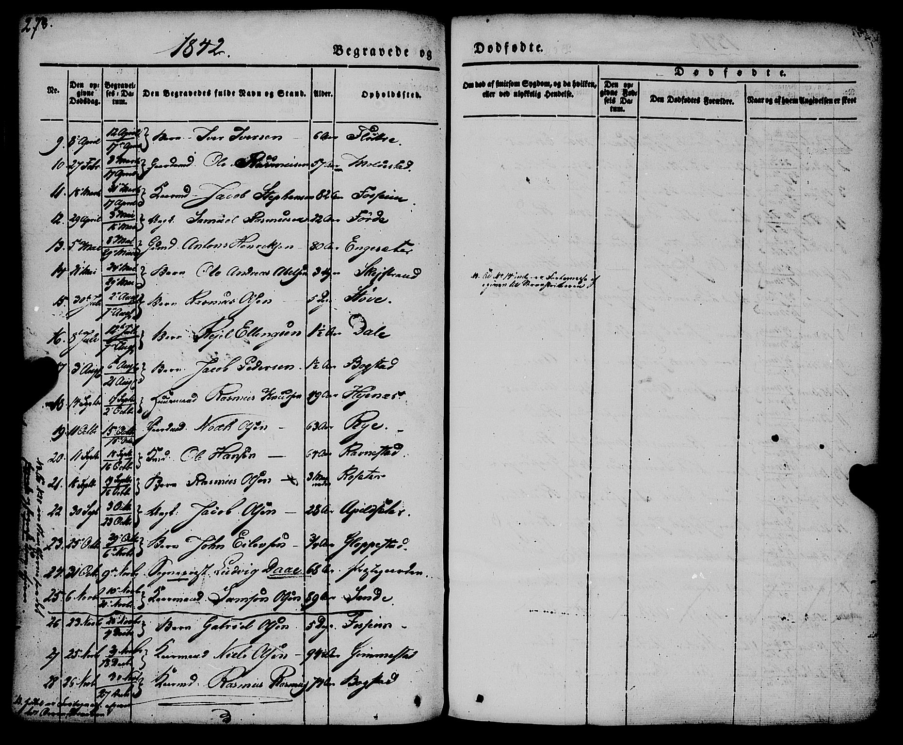 Gloppen sokneprestembete, SAB/A-80101/H/Haa/Haaa/L0008: Parish register (official) no. A 8, 1837-1855, p. 278