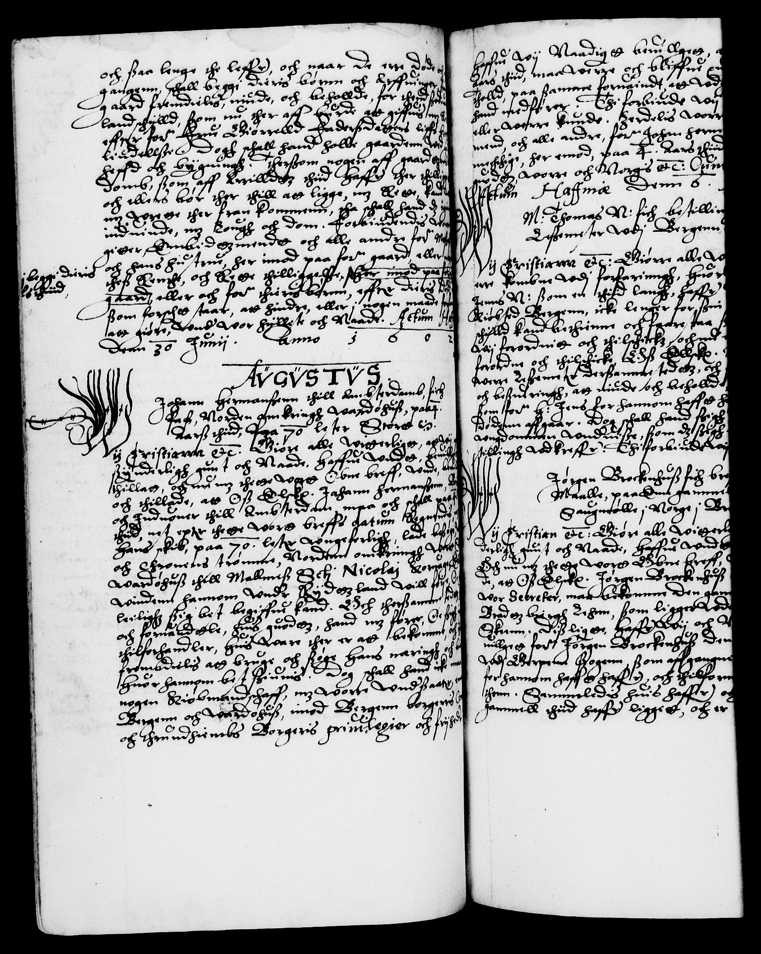 Danske Kanselli 1572-1799, AV/RA-EA-3023/F/Fc/Fca/Fcaa/L0003: Norske registre (mikrofilm), 1596-1616, p. 175b