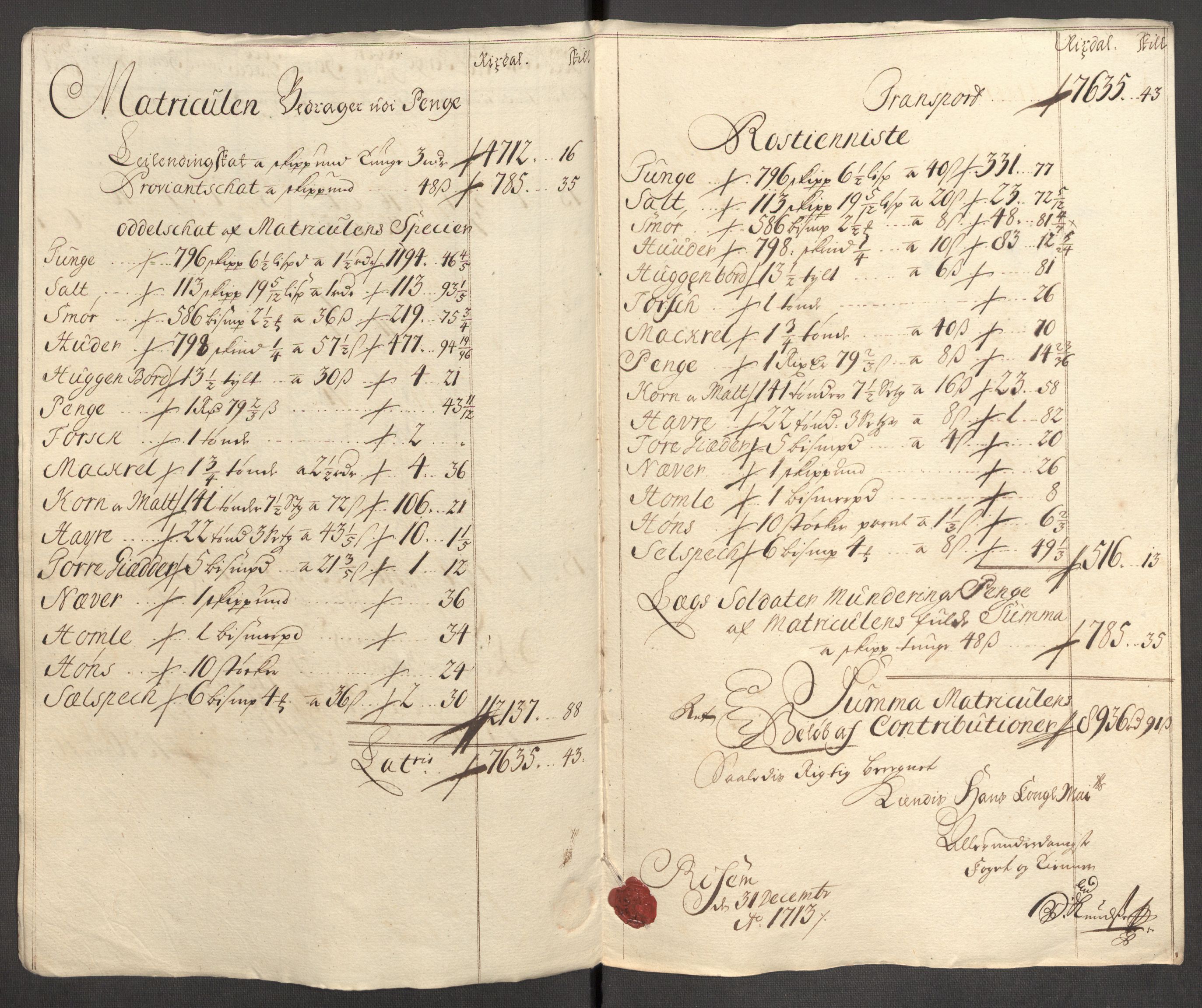 Rentekammeret inntil 1814, Reviderte regnskaper, Fogderegnskap, AV/RA-EA-4092/R04/L0138: Fogderegnskap Moss, Onsøy, Tune, Veme og Åbygge, 1713-1714, p. 29