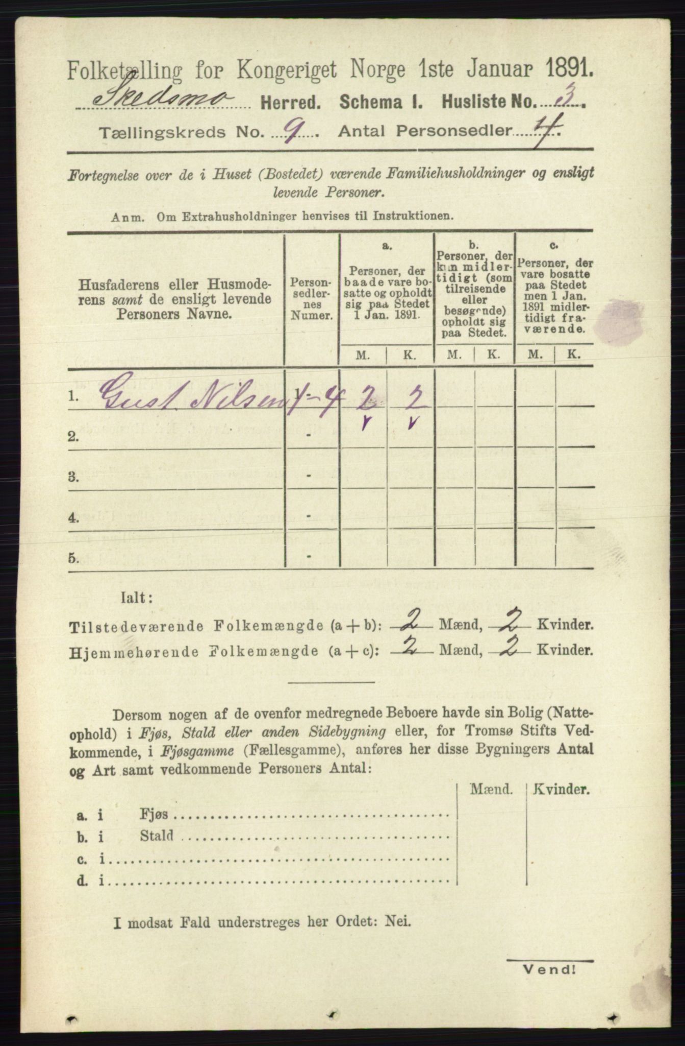 RA, 1891 census for 0231 Skedsmo, 1891, p. 5029