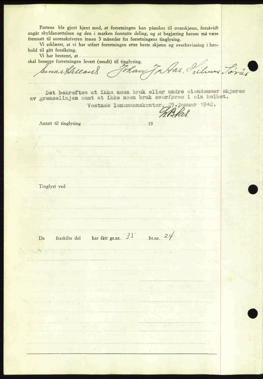 Romsdal sorenskriveri, AV/SAT-A-4149/1/2/2C: Mortgage book no. A12, 1942-1942, Diary no: : 1790/1942