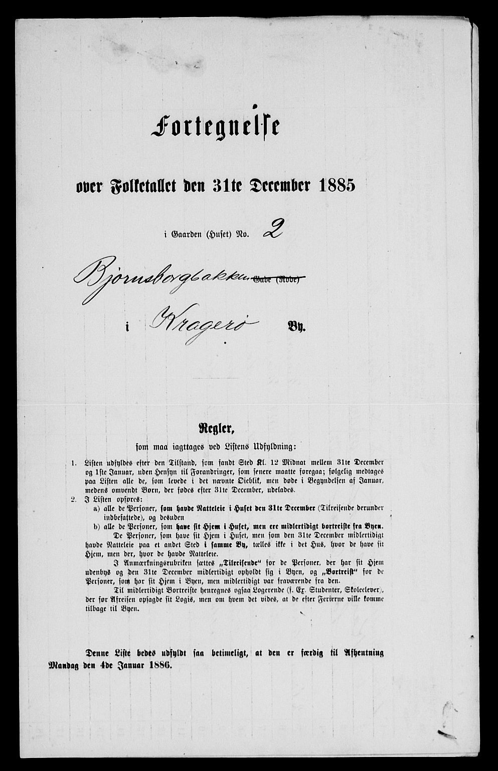 SAKO, 1885 census for 0801 Kragerø, 1885, p. 890