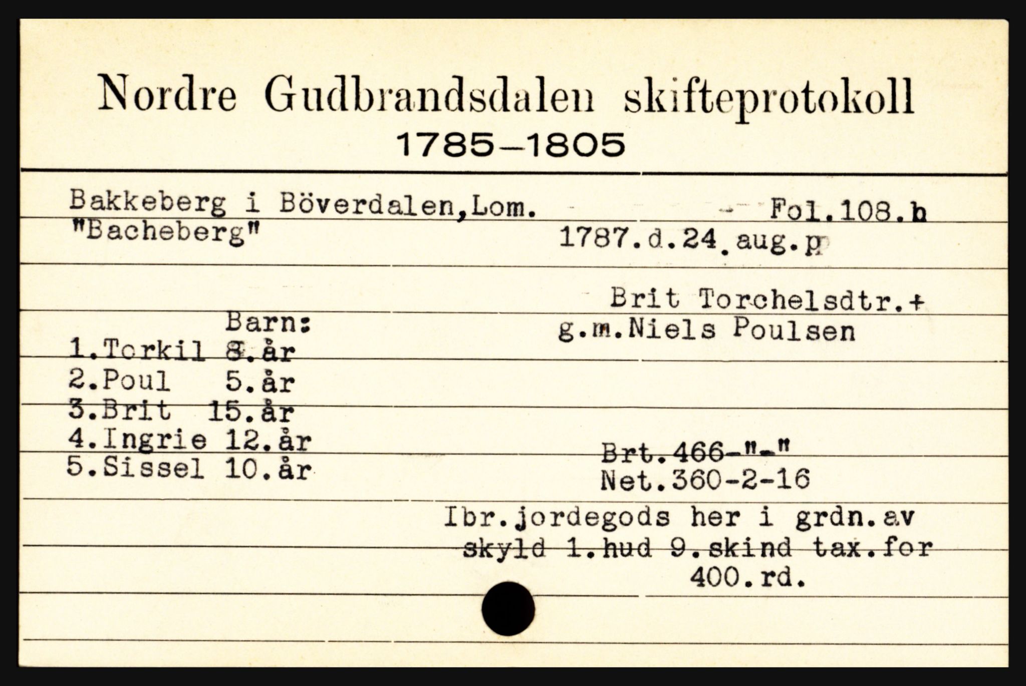 Nord-Gudbrandsdal tingrett, SAH/TING-002/J, 1658-1900, p. 449