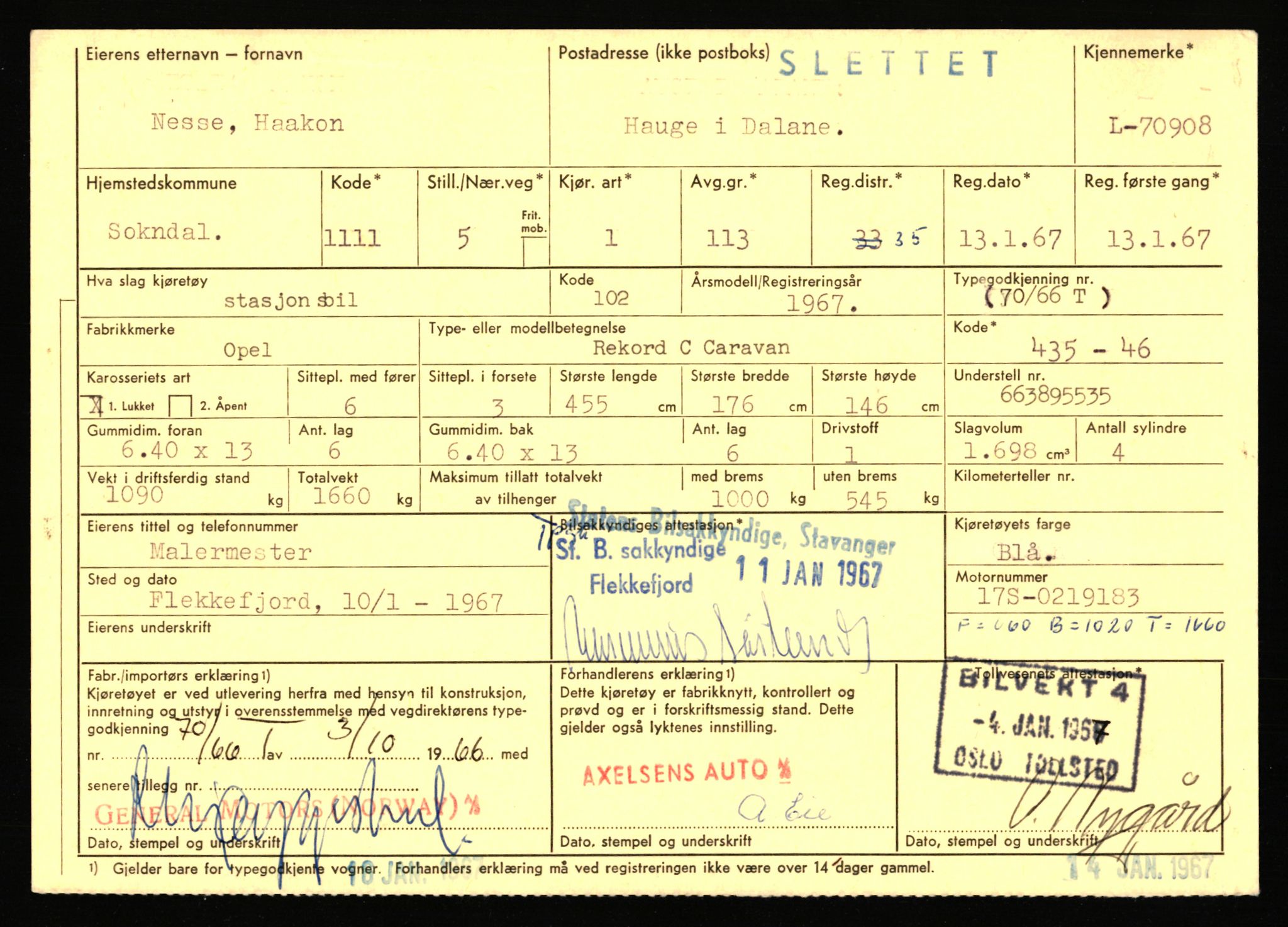 Stavanger trafikkstasjon, AV/SAST-A-101942/0/F/L0066: L-68000 - L-71599, 1930-1971, p. 1959