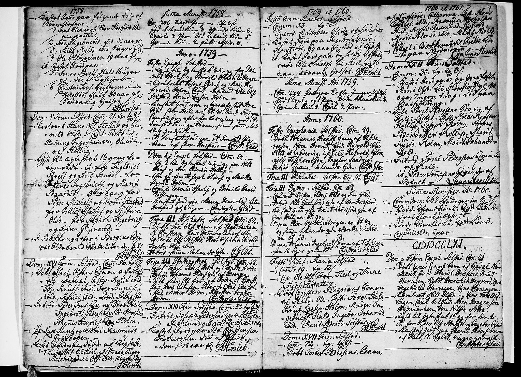 Ministerialprotokoller, klokkerbøker og fødselsregistre - Nordland, SAT/A-1459/811/L0164: Parish register (official) no. 811A02, 1752-1819, p. 4