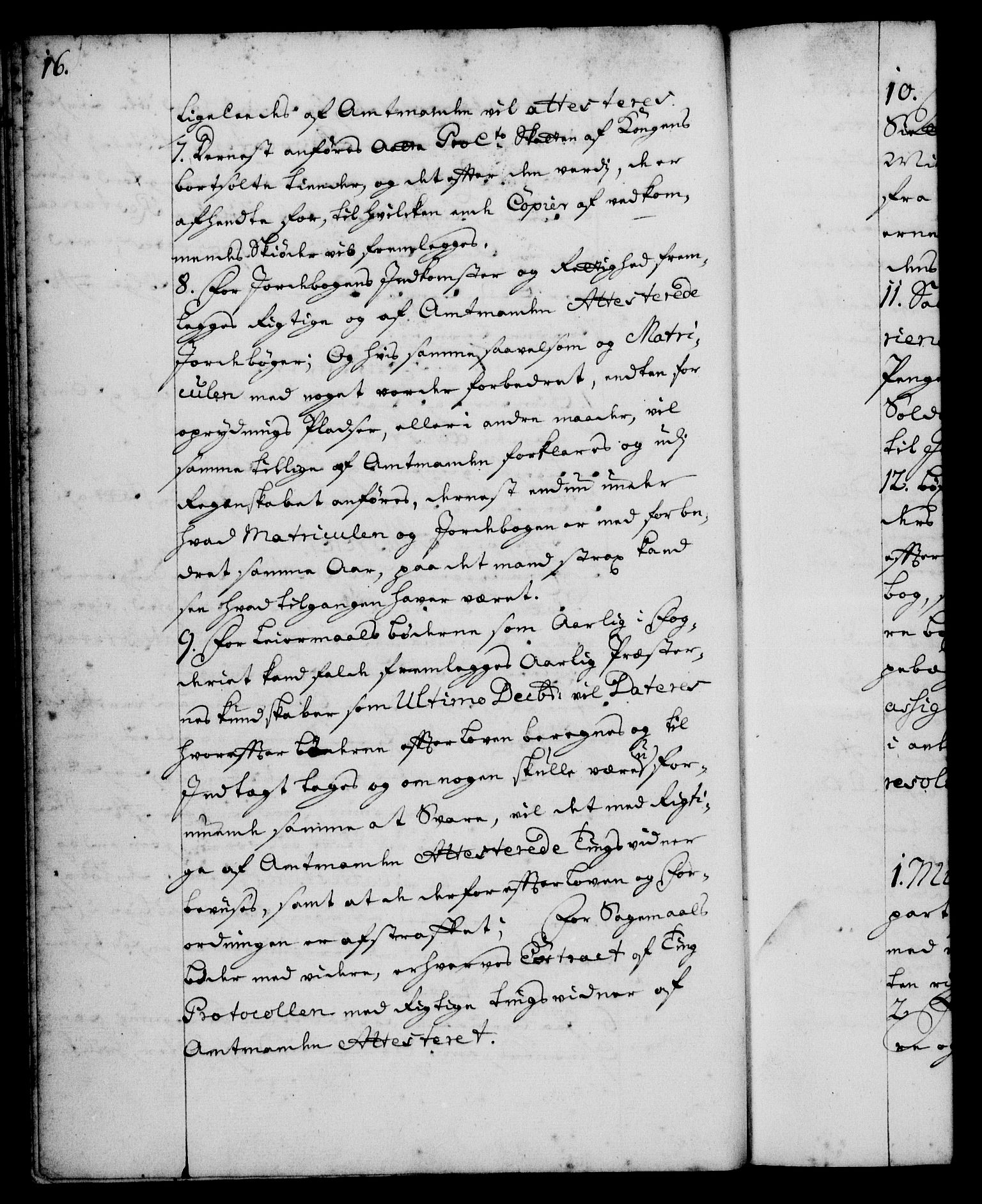 Rentekammeret, Kammerkanselliet, RA/EA-3111/G/Gg/Ggi/L0001: Norsk instruksjonsprotokoll med register (merket RK 53.34), 1720-1729, p. 16