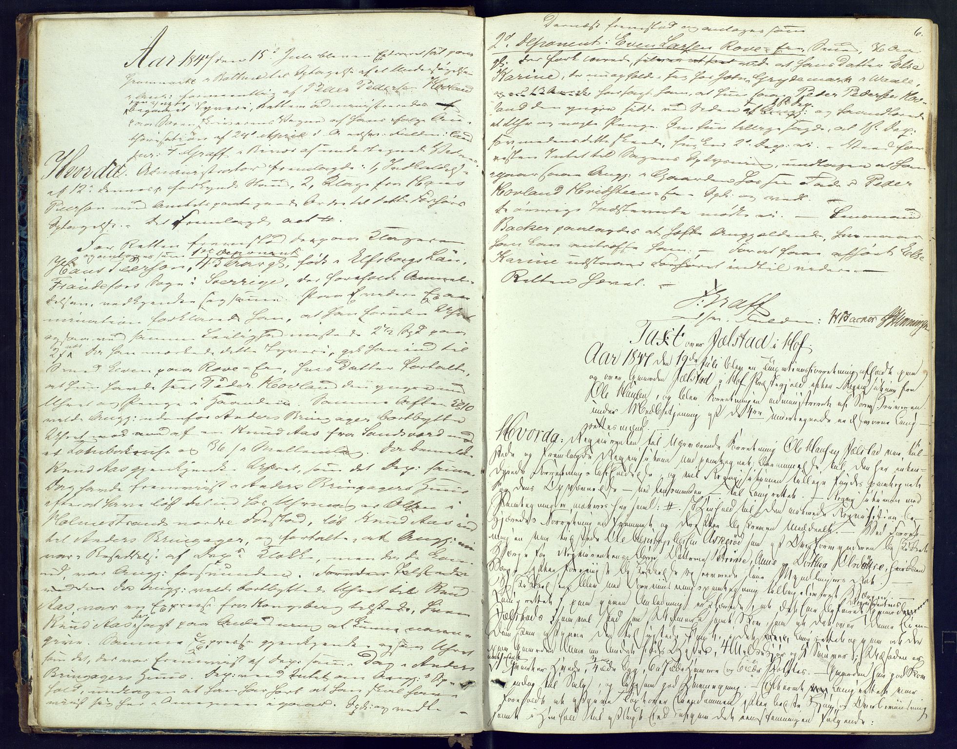 Nordre Jarlsberg sorenskriveri, AV/SAKO-A-80/F/Fb/Fba/L0009: Ekstrarettsprotokoll, 1847-1850, p. 6