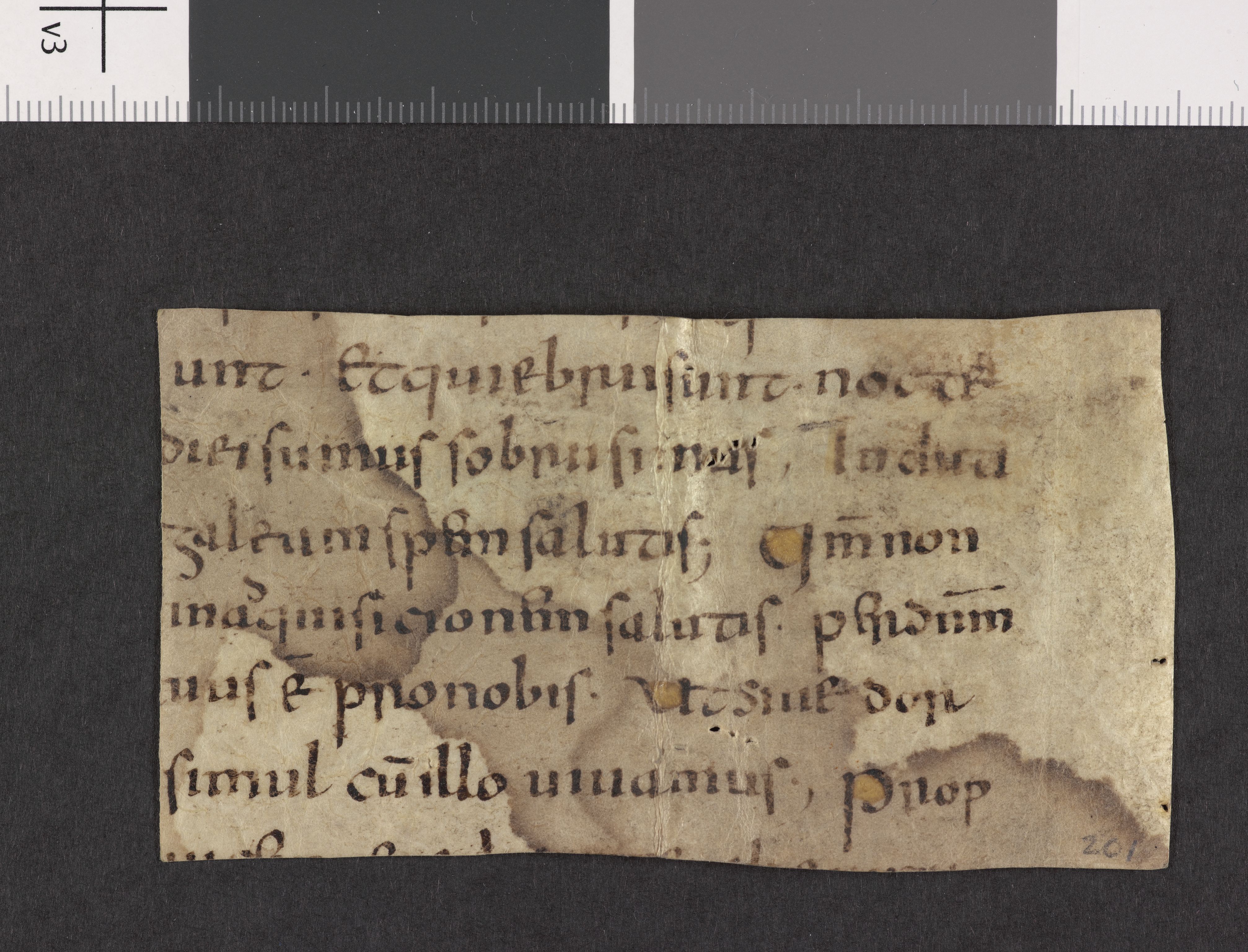 Riksarkivets diplomsamling, AV/RA-EA-5965/F27/F27A/F27Aa/L0027: Latinske fragmenter, fragmentnummer 2176-2283., 1100-1536, p. 2