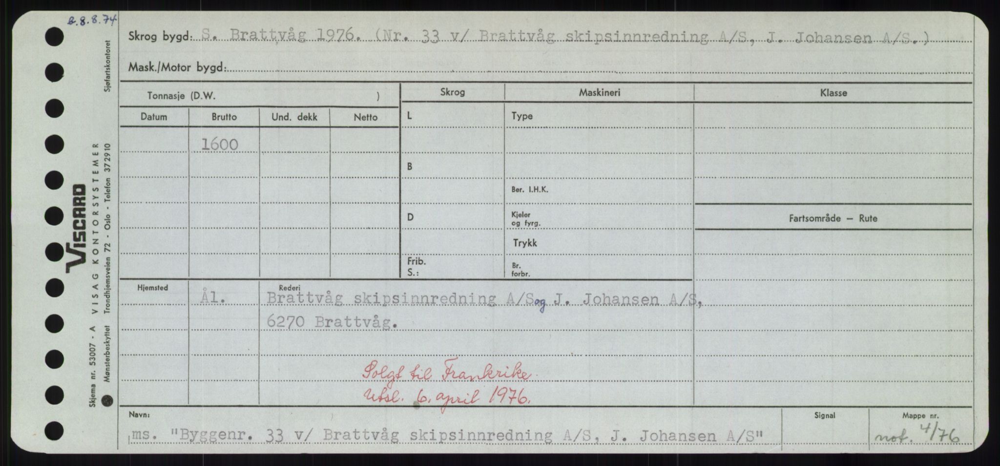 Sjøfartsdirektoratet med forløpere, Skipsmålingen, AV/RA-S-1627/H/Hd/L0006: Fartøy, Byg-Båt, p. 101