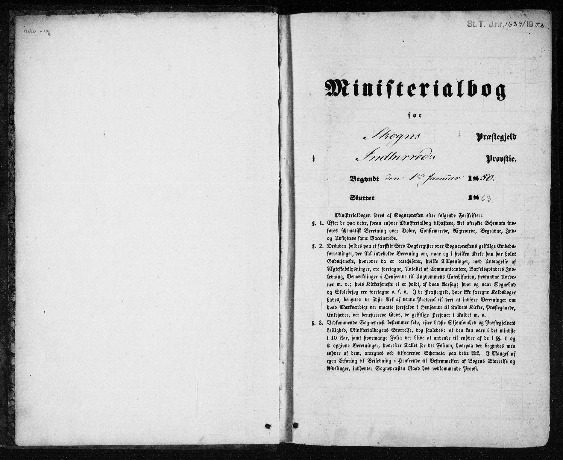 Ministerialprotokoller, klokkerbøker og fødselsregistre - Nord-Trøndelag, SAT/A-1458/717/L0154: Parish register (official) no. 717A07 /3, 1850-1862