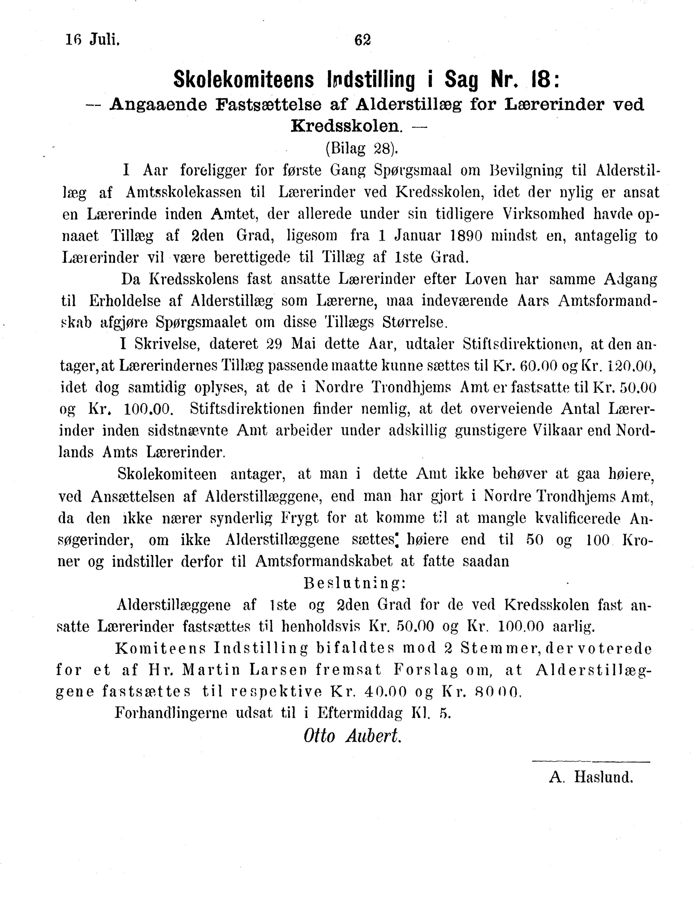 Nordland Fylkeskommune. Fylkestinget, AIN/NFK-17/176/A/Ac/L0015: Fylkestingsforhandlinger 1886-1890, 1886-1890