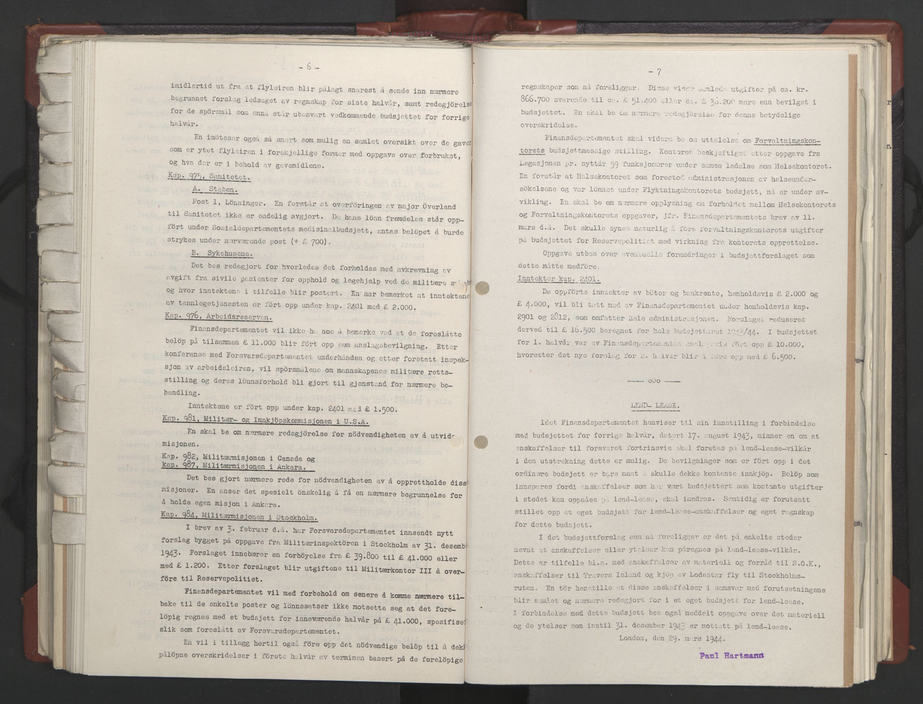 Statsrådssekretariatet, AV/RA-S-1001/A/Ac/L0124: Kgl. res. 14/1-30/6, 1944, p. 231